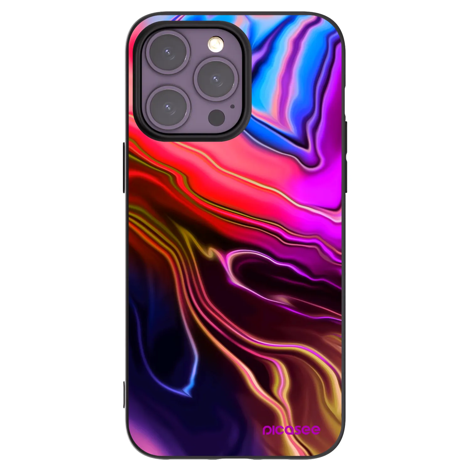 Picasee husă neagră din silicon pentru Apple iPhone 14 Pro Max - Electric