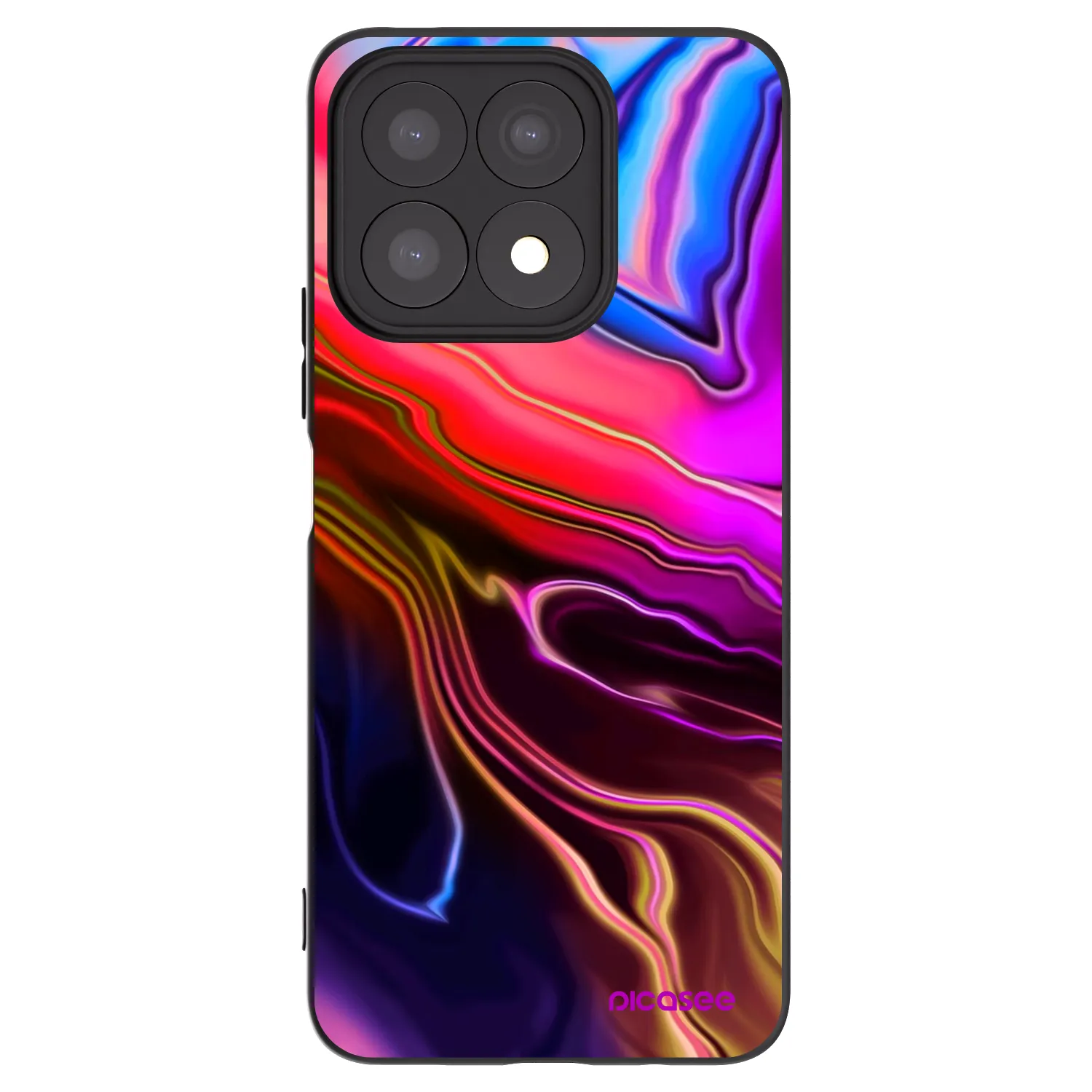 Picasee husă neagră din silicon pentru Honor X8a - Electric