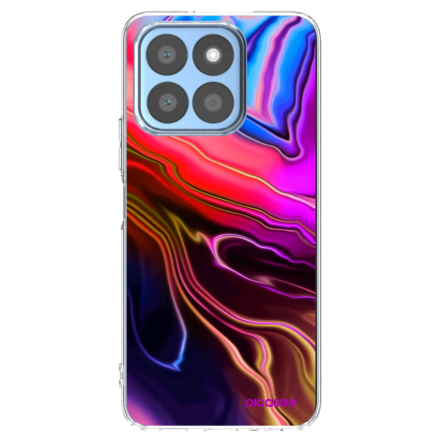 Picasee husă transparentă din silicon pentru Honor X8b - Electric