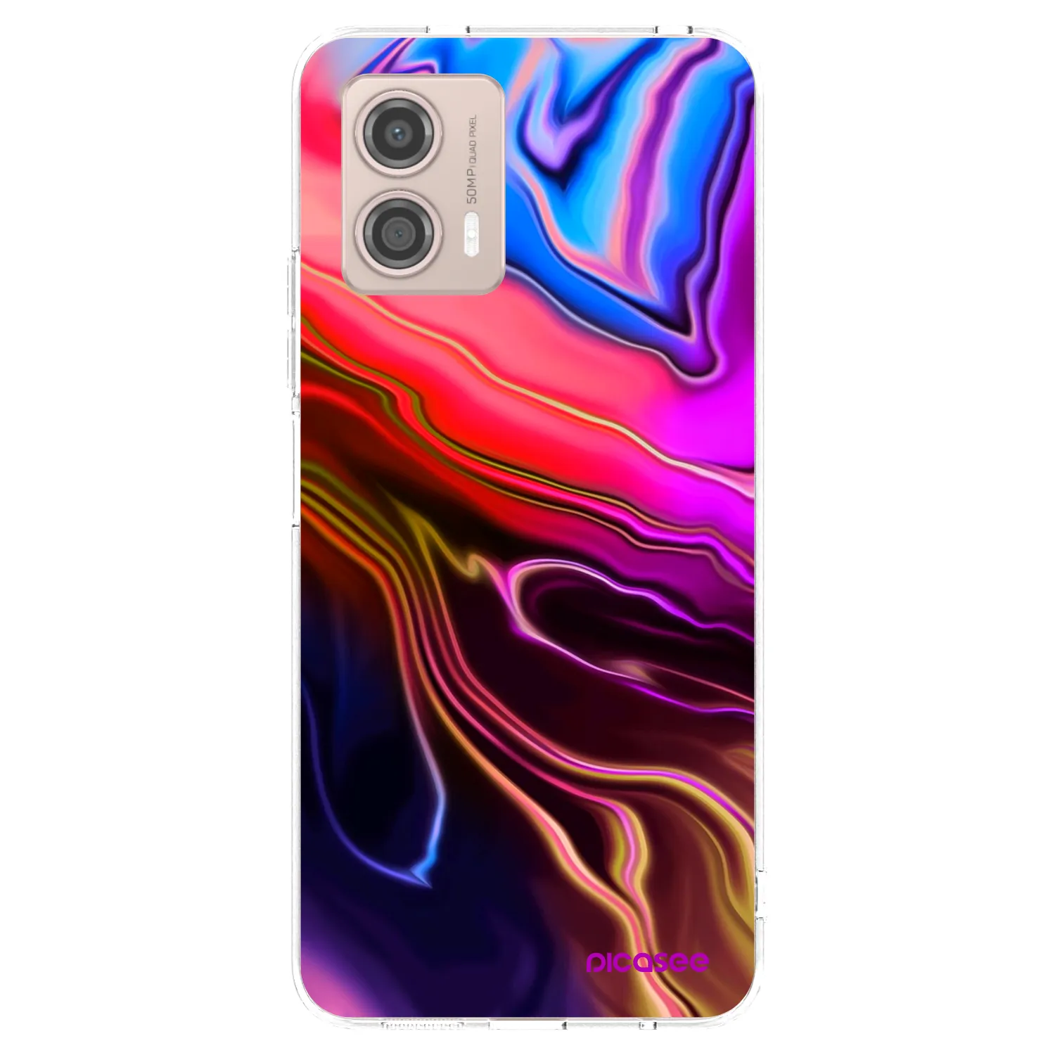 Picasee husă transparentă din silicon pentru Motorola Moto G53 5G - Electric