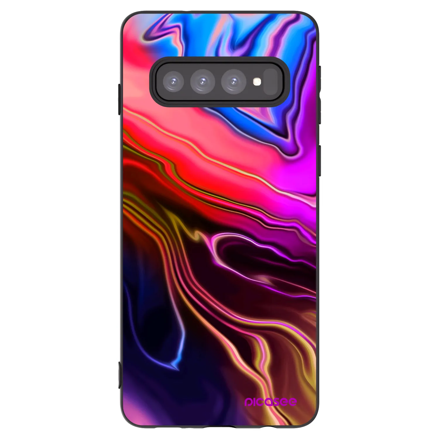 Picasee husă neagră din silicon pentru Samsung Galaxy S10 G973 - Electric