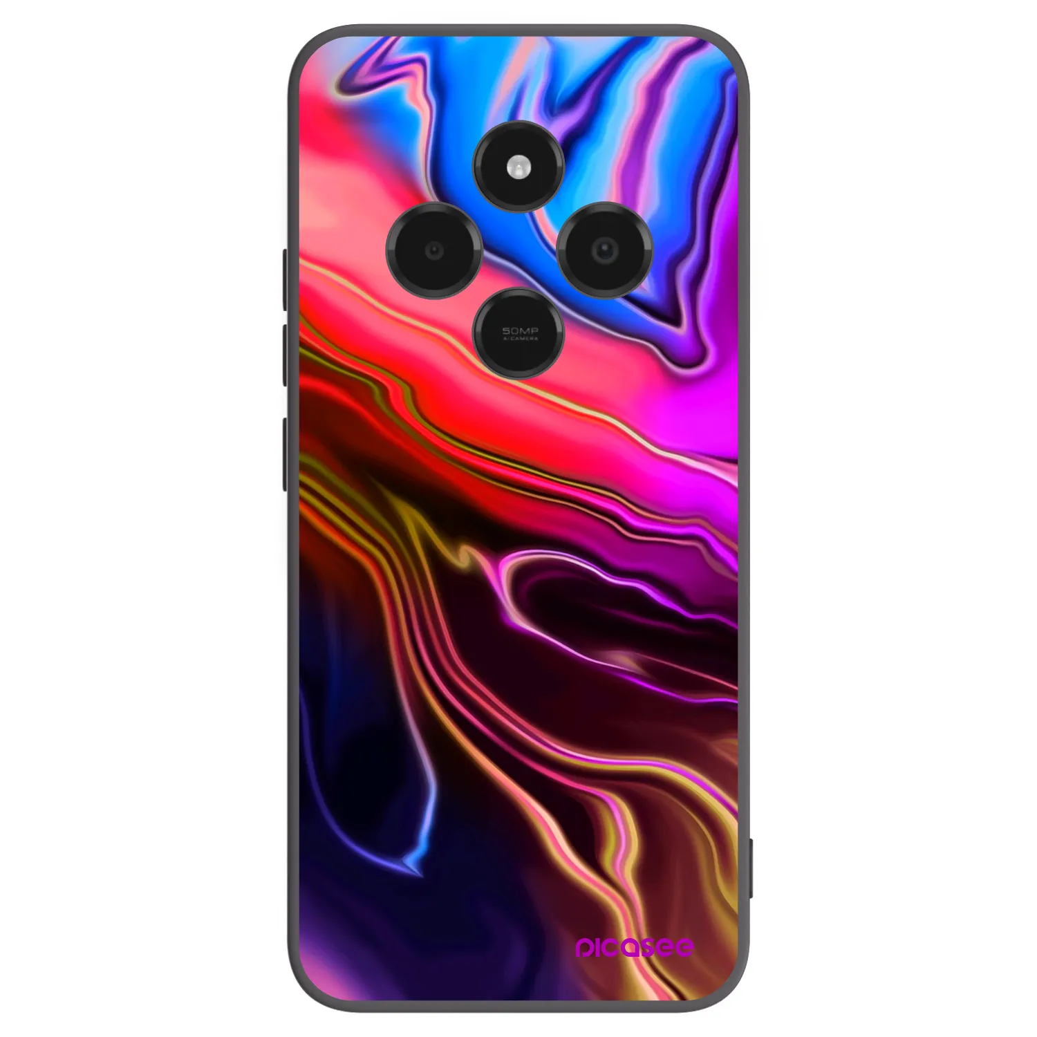 Picasee husă neagră din silicon pentru Xiaomi Poco C75 - Electric