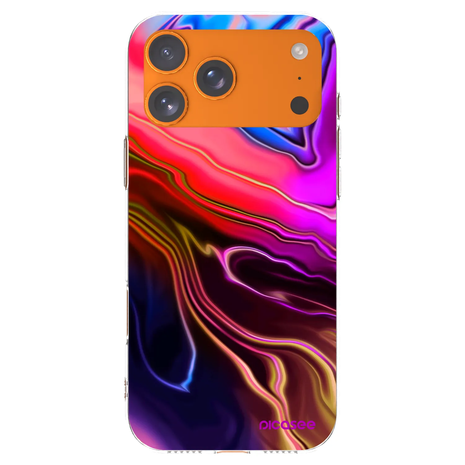 Picasee husă transparentă din silicon pentru Apple iPhone 17 Pro Max - Electric