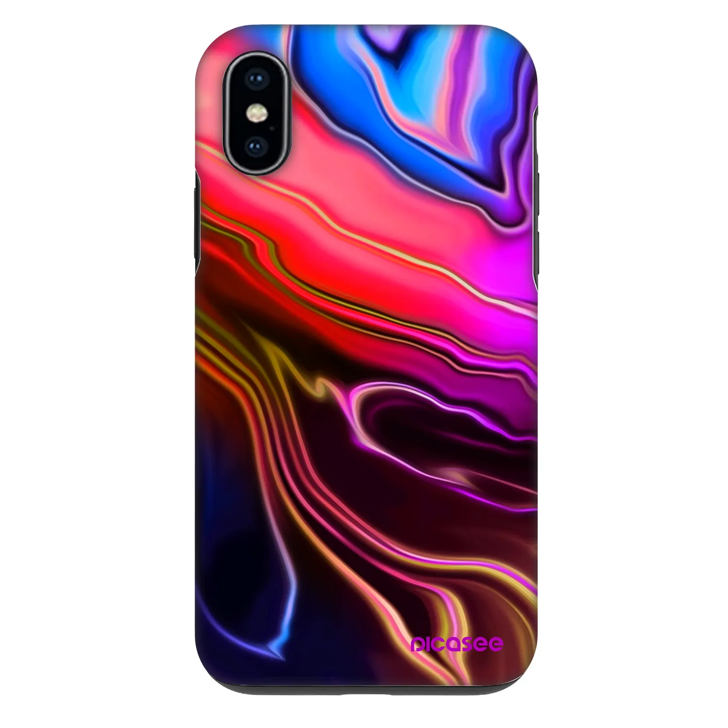 Picasee Fashion Case pentru Apple iPhone X/XS - Electric