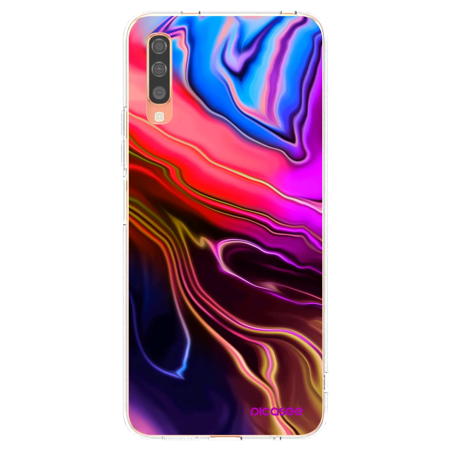 Picasee husă transparentă din silicon pentru Samsung Galaxy A70 A705F - Electric