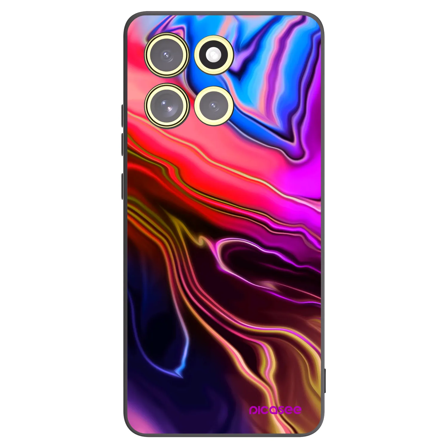 Picasee husă neagră din silicon pentru Motorola Moto G86 5G - Electric