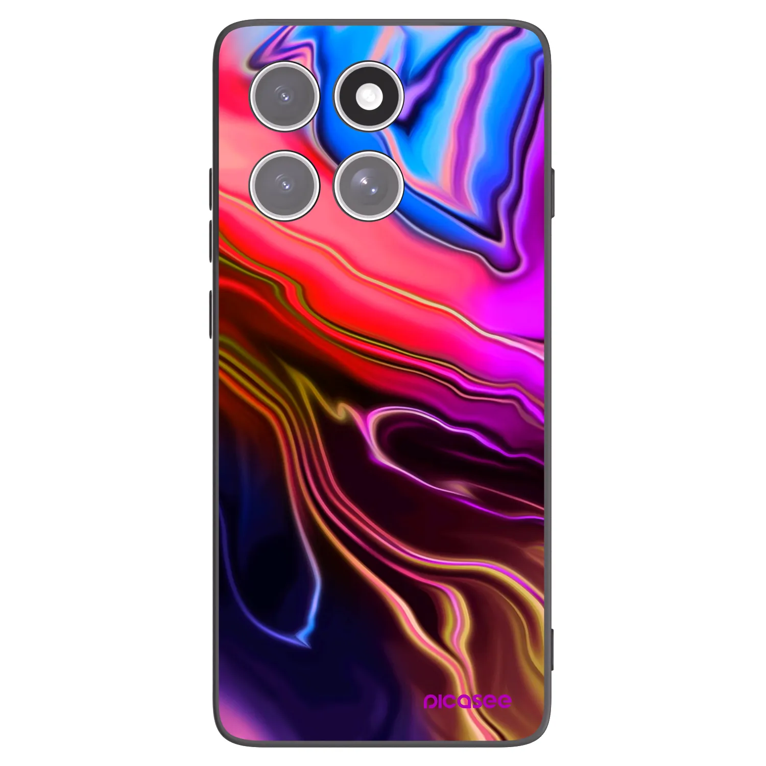 Picasee husă neagră din silicon pentru Motorola Edge 60 Fusion - Electric