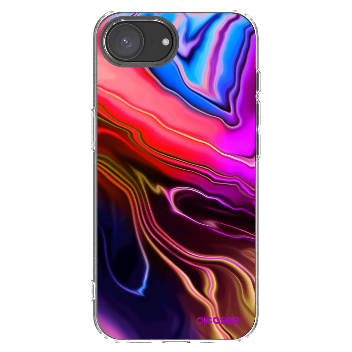 Picasee husă transparentă din silicon pentru Apple iPhone 17e - Electric