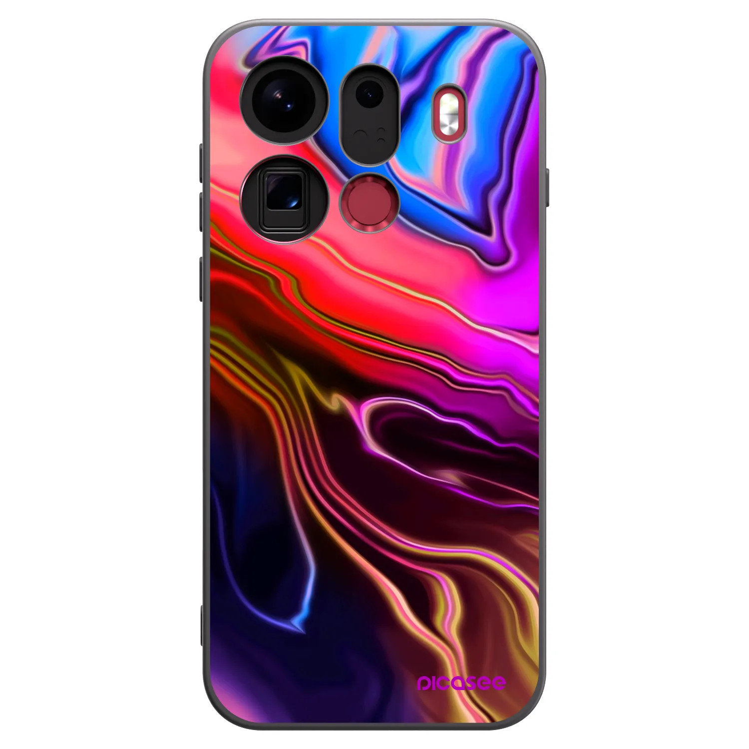 Picasee husă neagră din silicon pentru OPPO Find X9 Pro - Electric