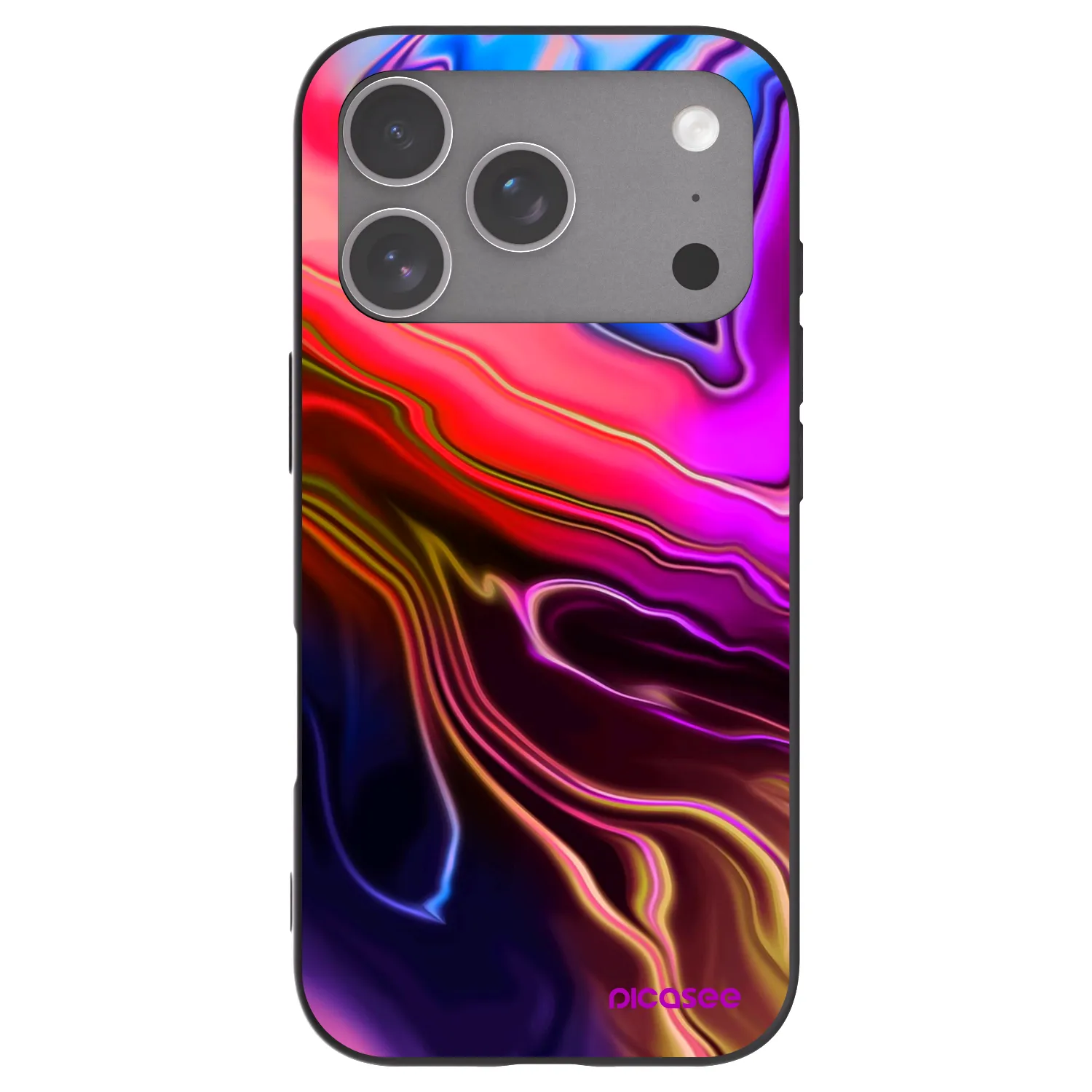 Picasee husă neagră din silicon pentru Apple iPhone 18 Pro - Electric