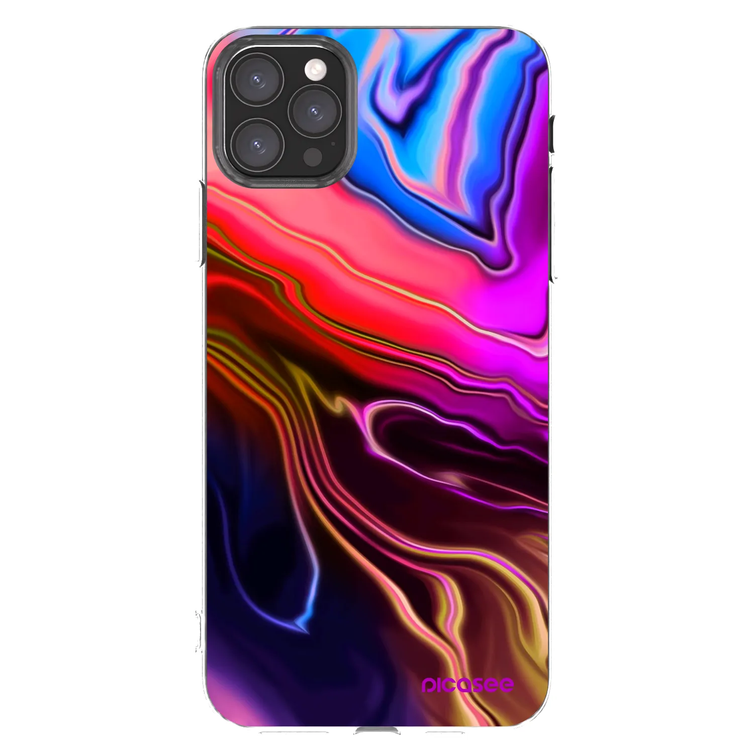 Picasee husă transparentă din silicon pentru Apple iPhone 11 Pro Max - Electric