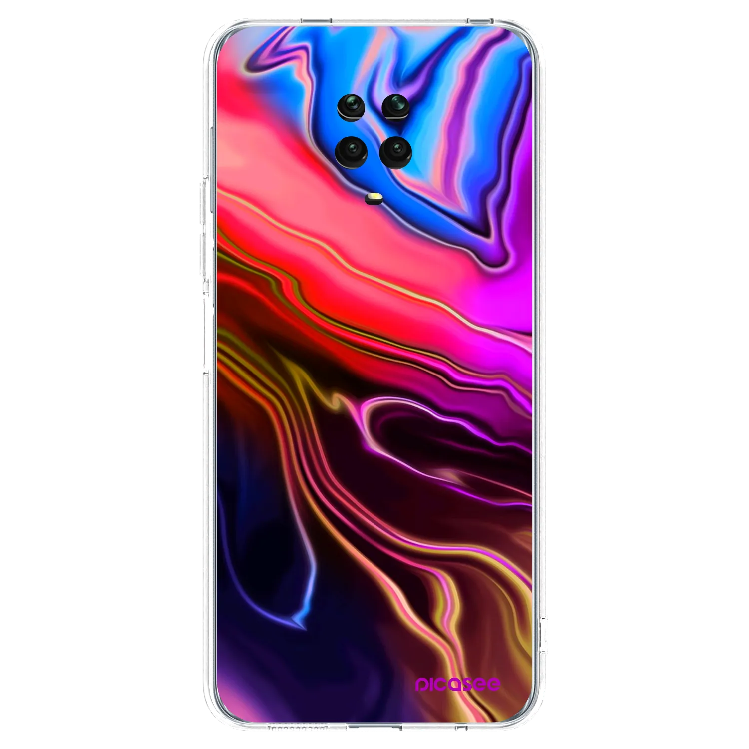 Picasee husă transparentă din silicon pentru Xiaomi Redmi Note 9 Pro - Electric