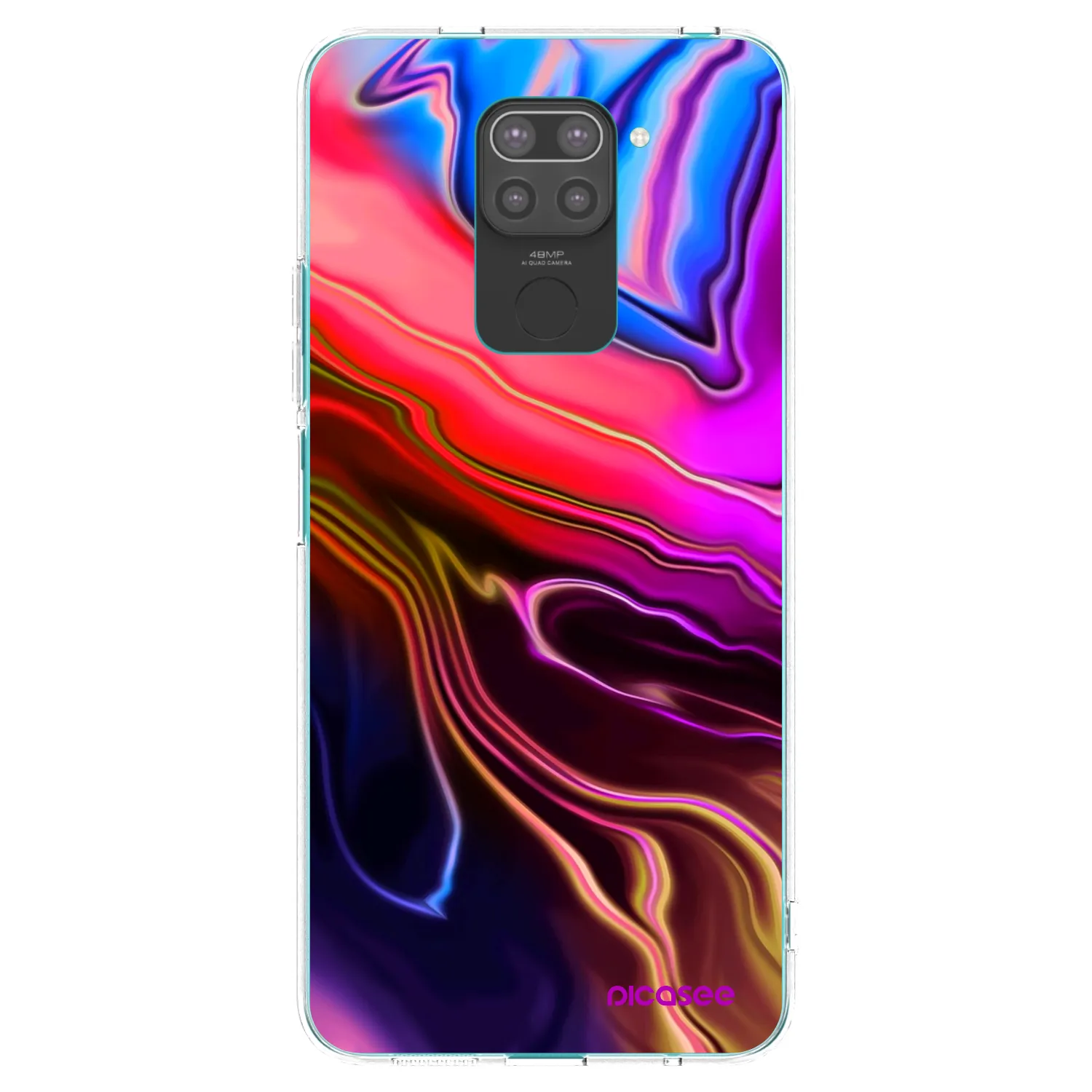 Picasee husă neagră din silicon pentru Xiaomi Redmi Note 9 - Electric