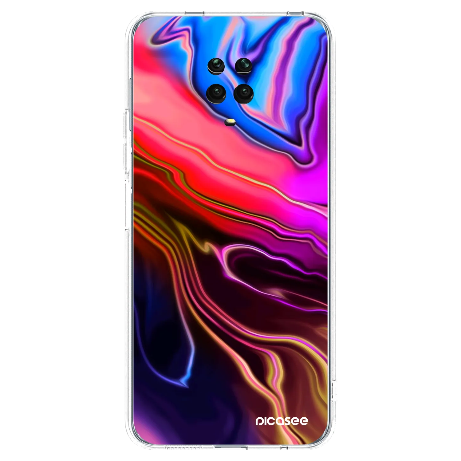 Picasee husă transparentă din silicon pentru Xiaomi Redmi Note 9S - Electric