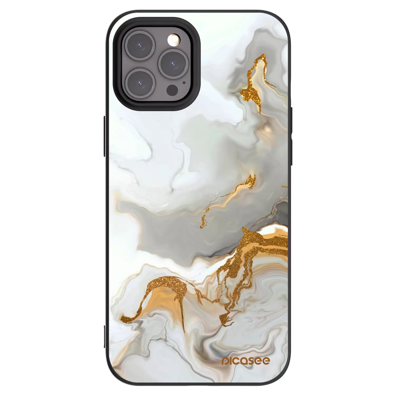 Picasee husă neagră din silicon pentru Apple iPhone 12 Pro Max - Her