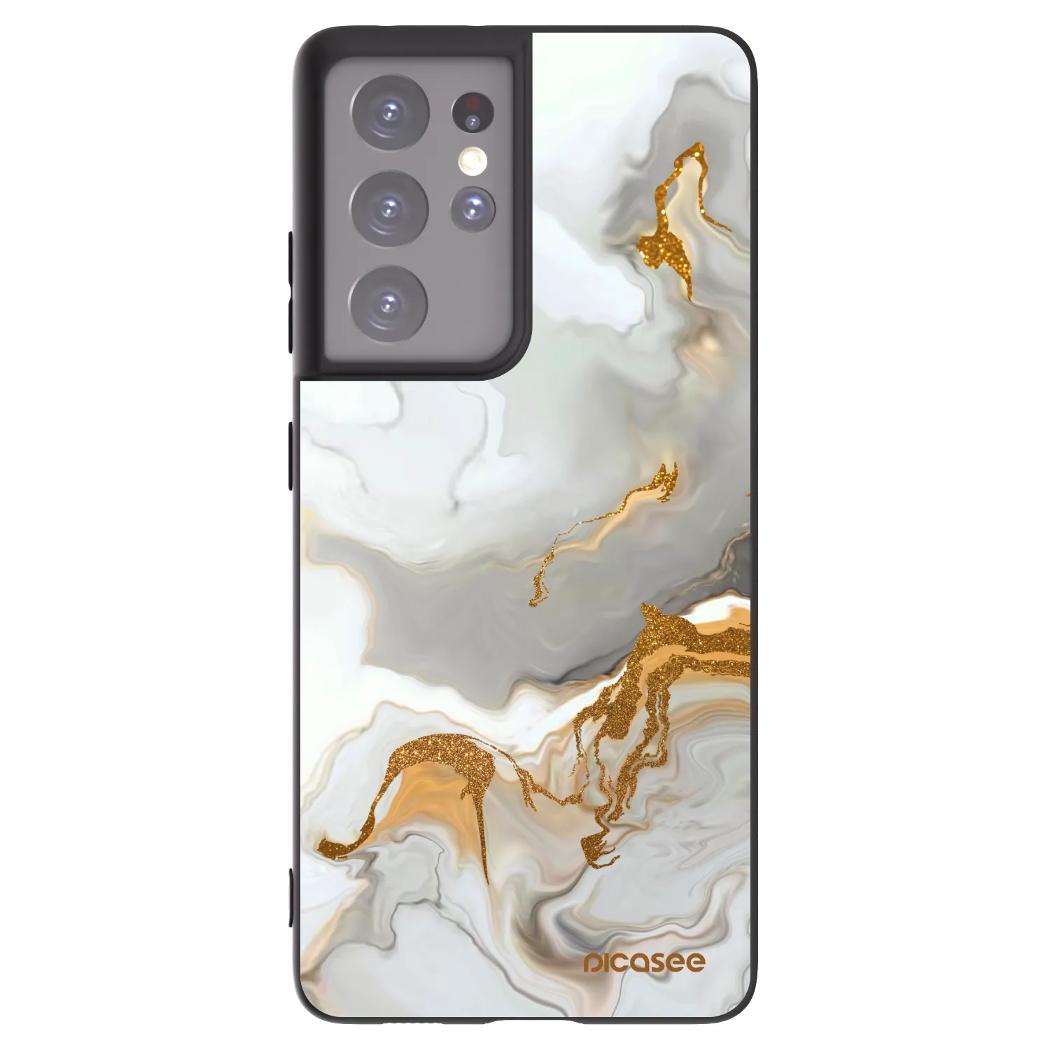 Picasee husă neagră din silicon pentru Samsung Galaxy S21 Ultra 5G G998B - Her