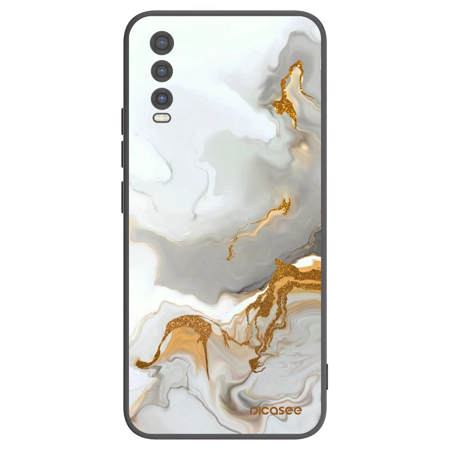 Picasee husă neagră din silicon pentru Vivo Y20s - Her