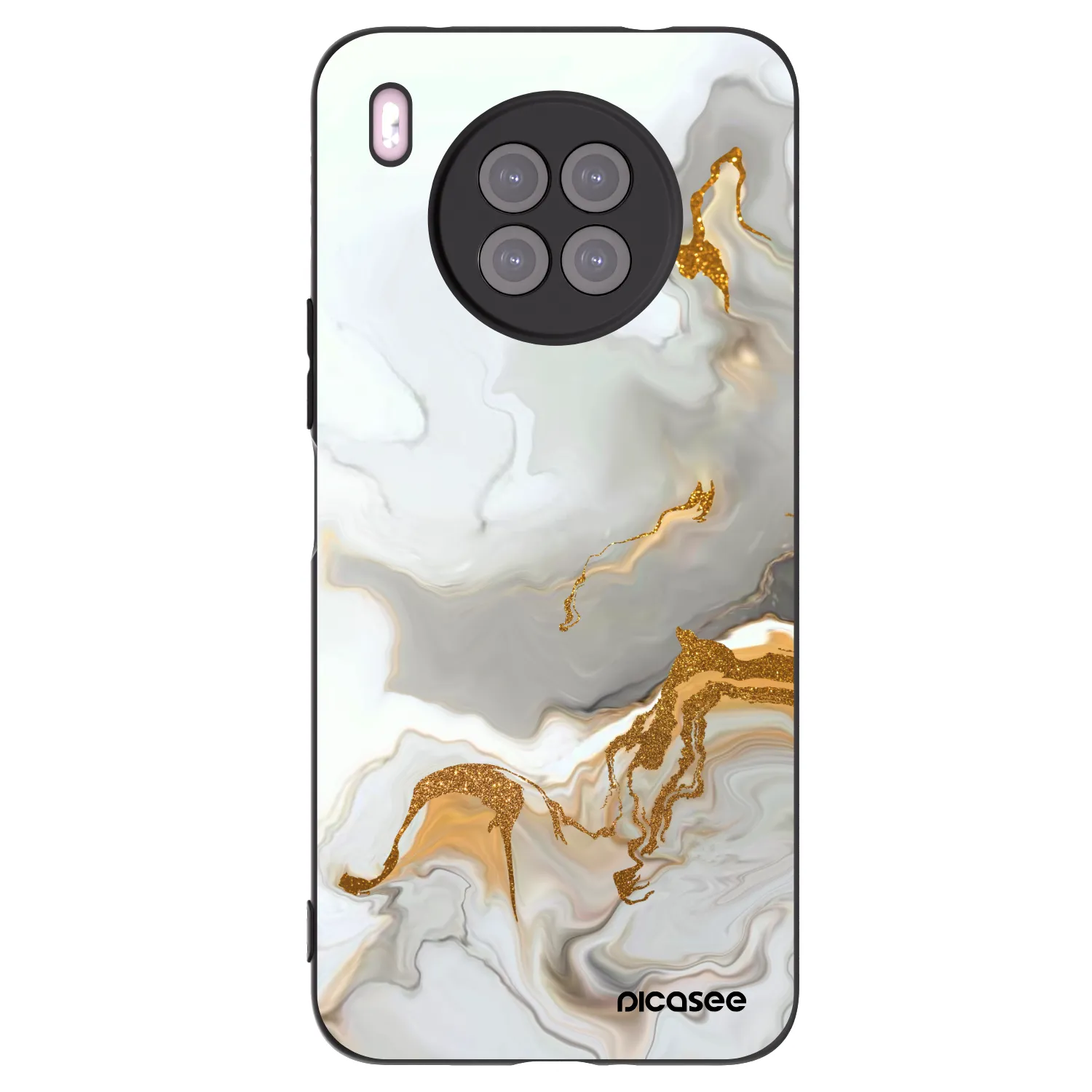 Picasee husă neagră din silicon pentru Huawei Nova 8i - Her