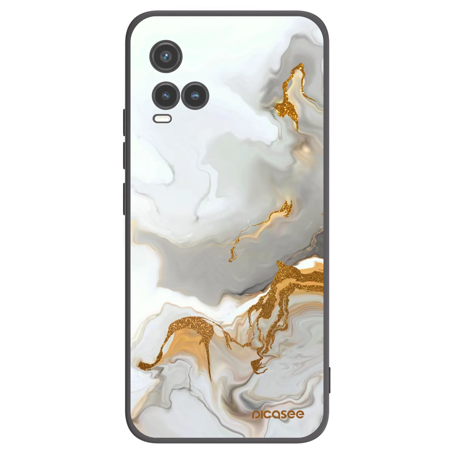 Picasee husă neagră din silicon pentru Vivo Y33s - Her