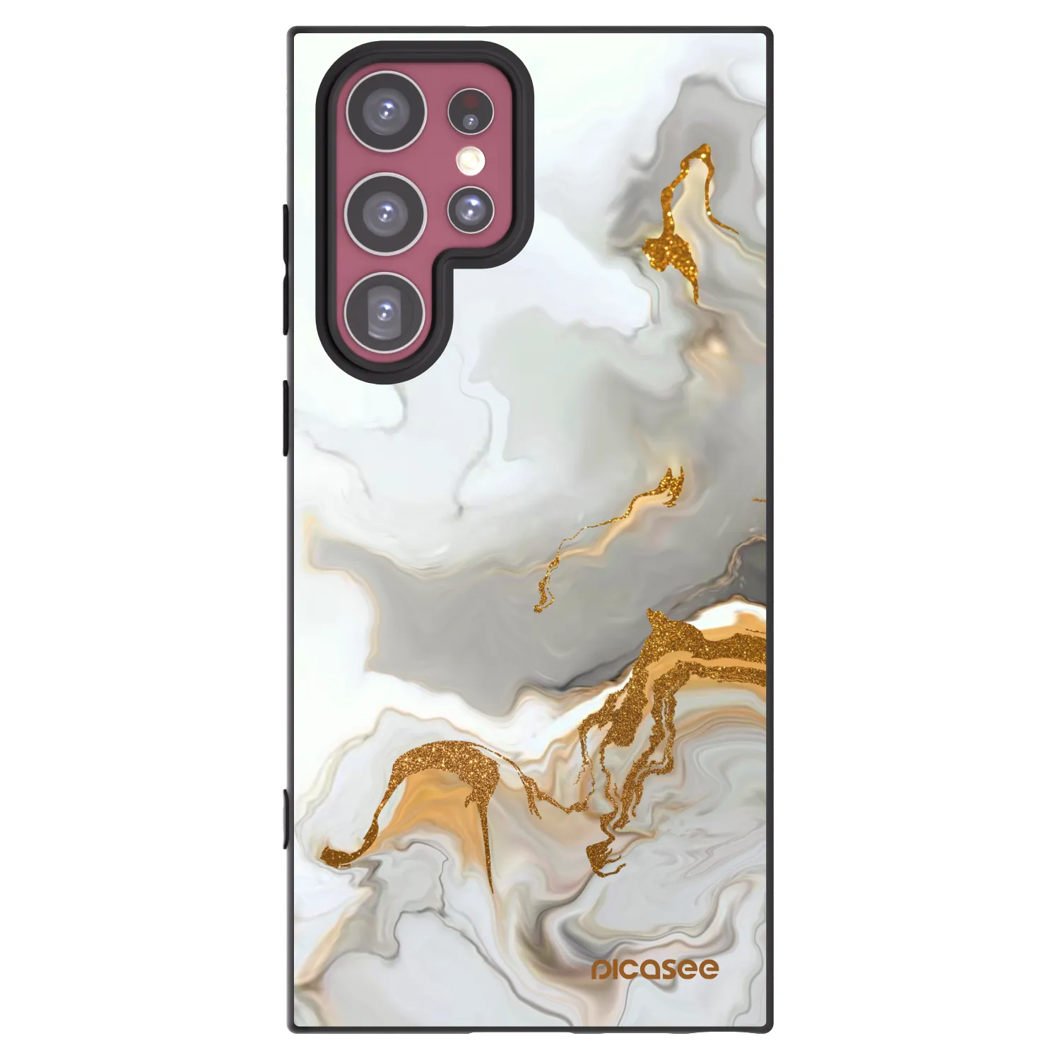 Picasee husă neagră din silicon pentru Samsung Galaxy S22 Ultra 5G - Her