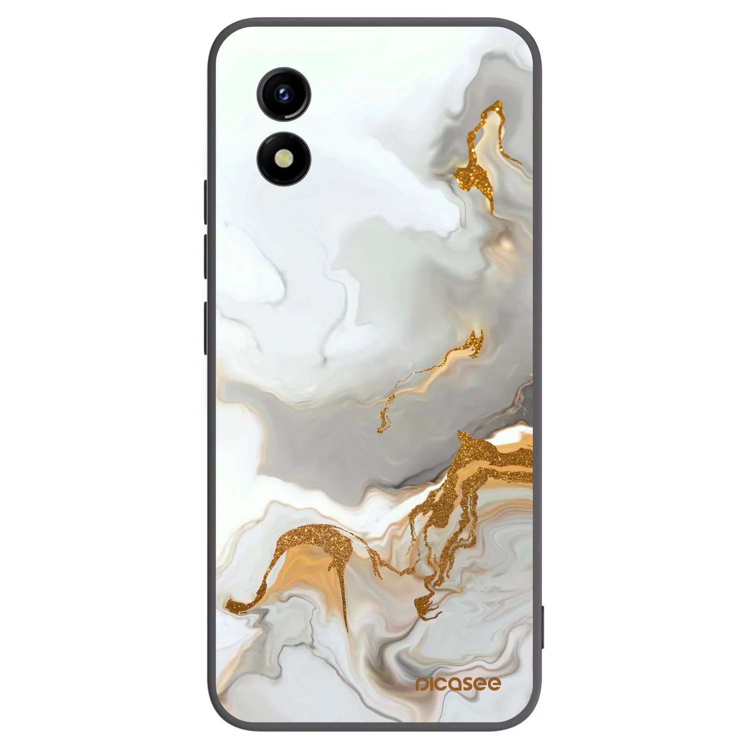Picasee husă neagră din silicon pentru Vivo Y01 - Her