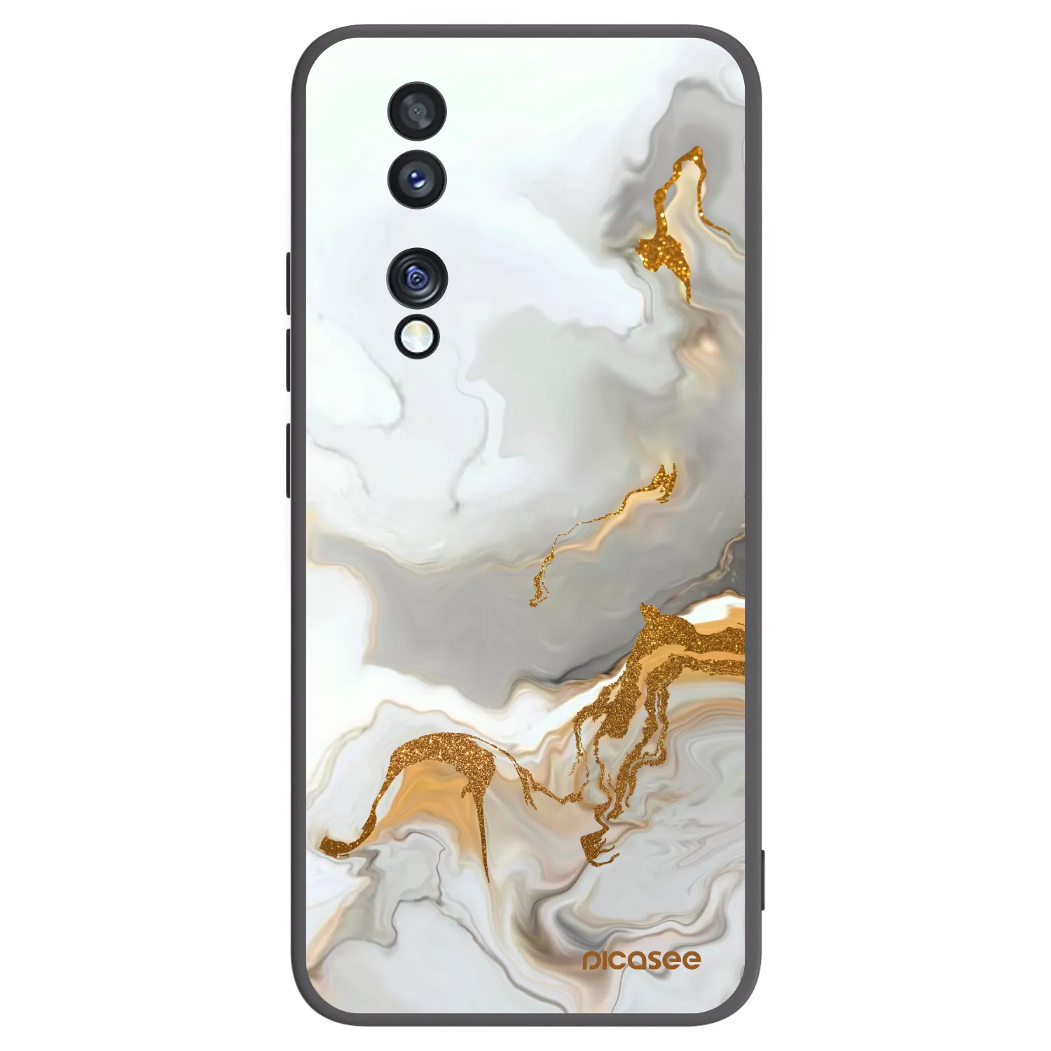Picasee husă neagră din silicon pentru Honor 70 - Her