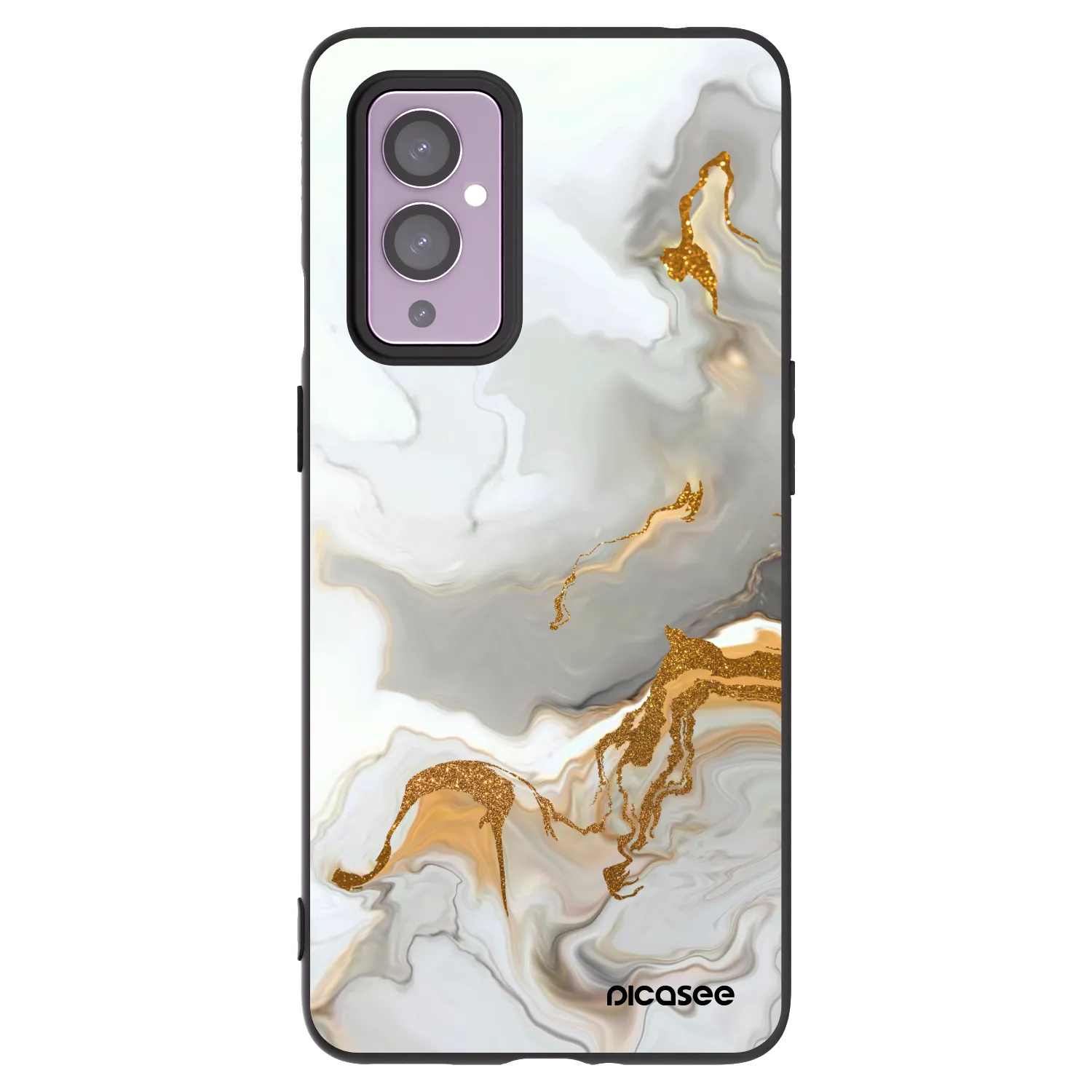 Picasee husă neagră din silicon pentru OnePlus 9 - Her