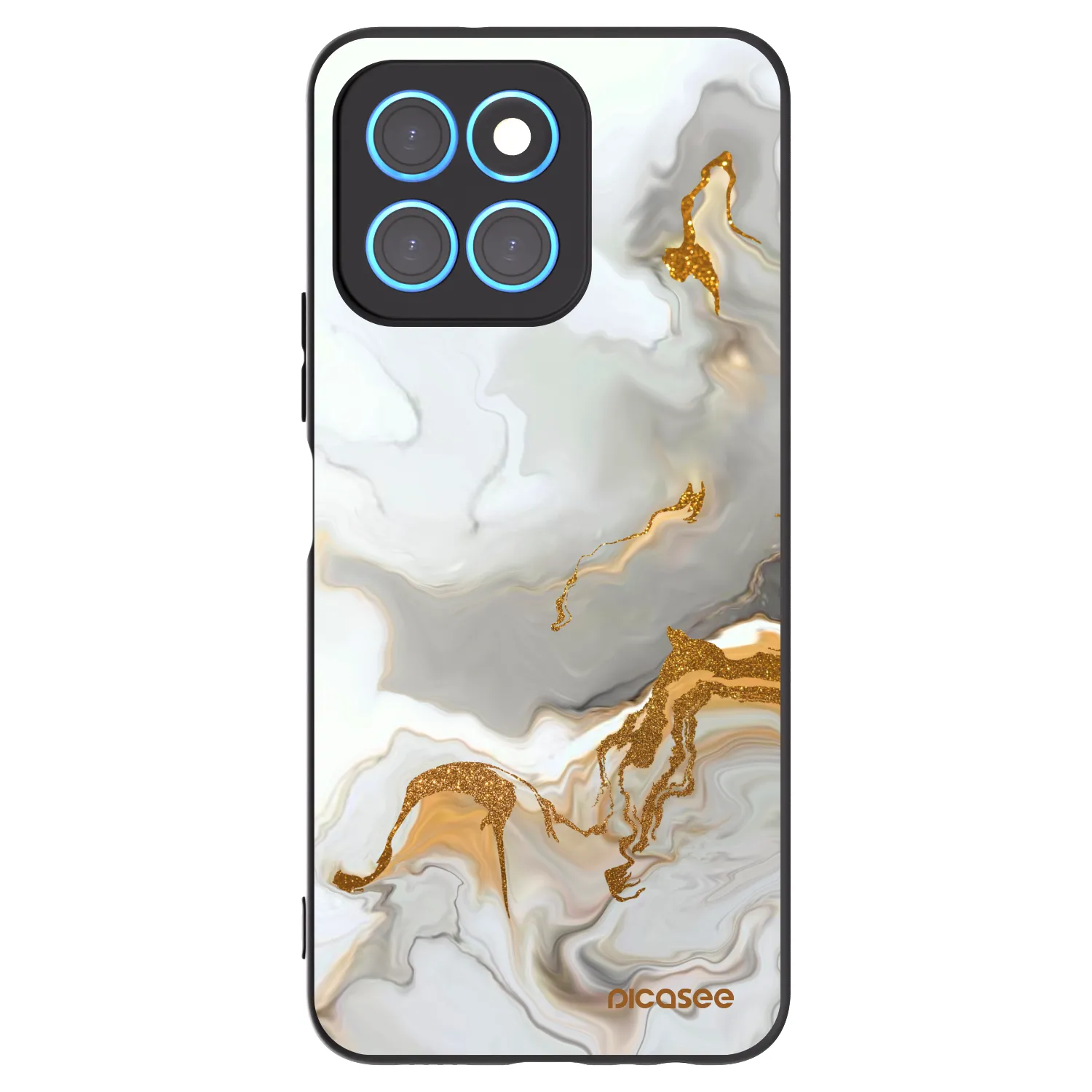 Picasee husă neagră din silicon pentru Honor X8 5G - Her