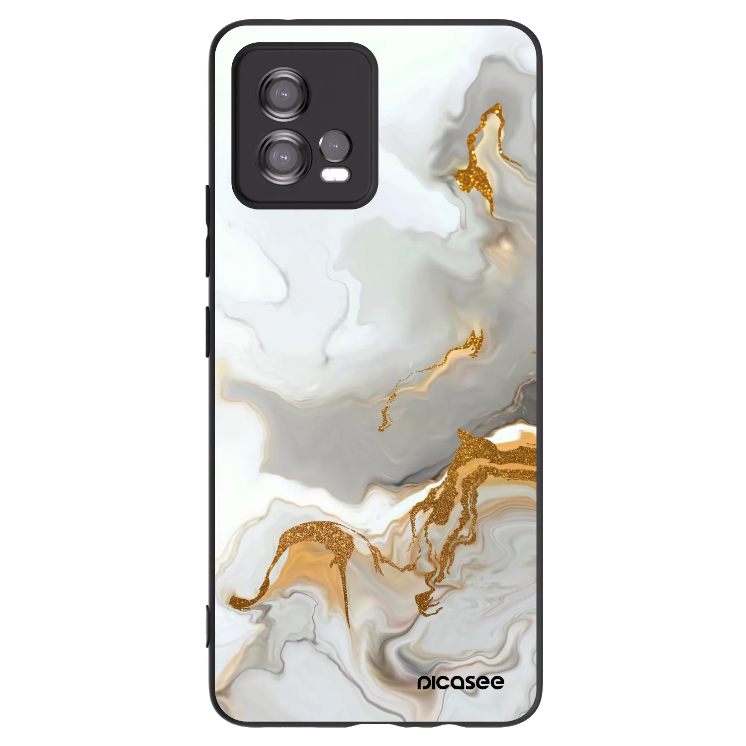 Picasee husă neagră din silicon pentru Motorola Moto G72 - Her