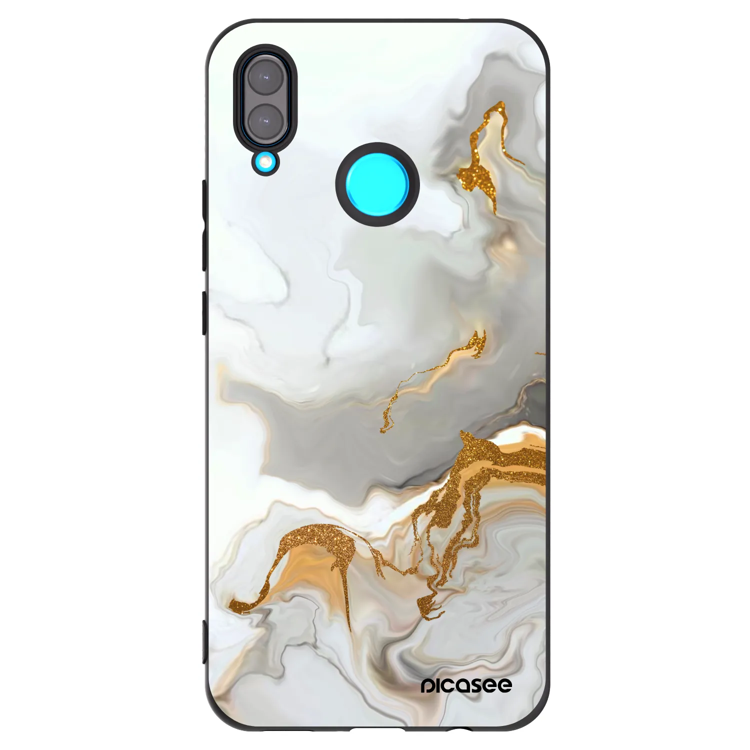 Picasee husă neagră din silicon pentru Huawei Nova 3i - Her
