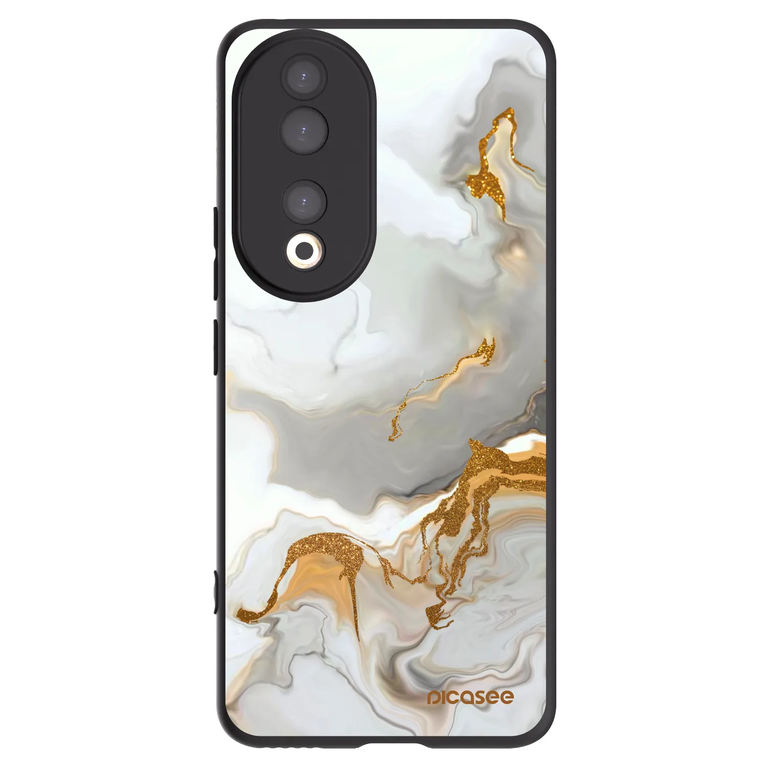 Picasee husă neagră din silicon pentru Honor 90 5G - Her