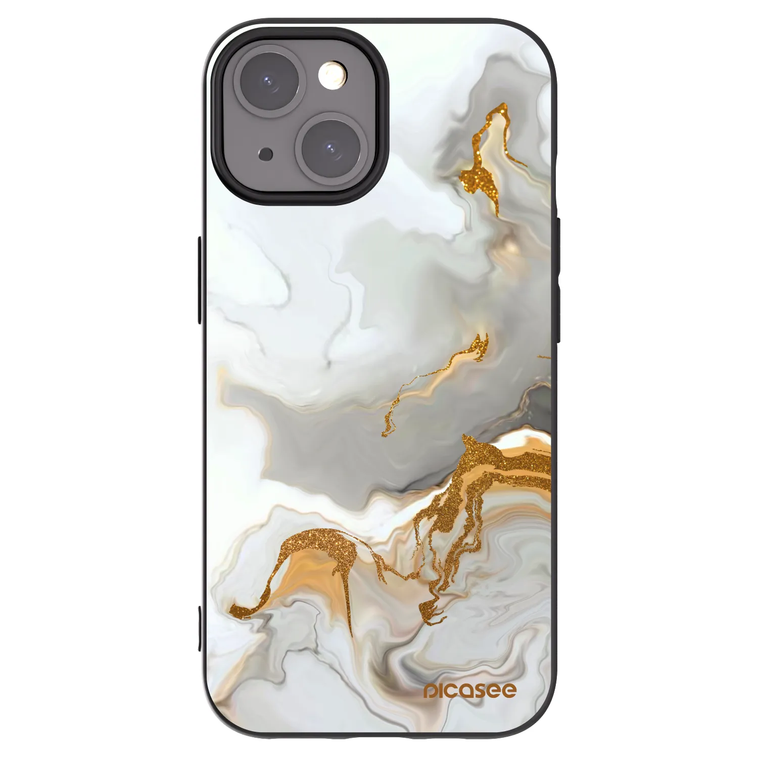 Picasee husă neagră din silicon pentru Apple iPhone 15 - Her
