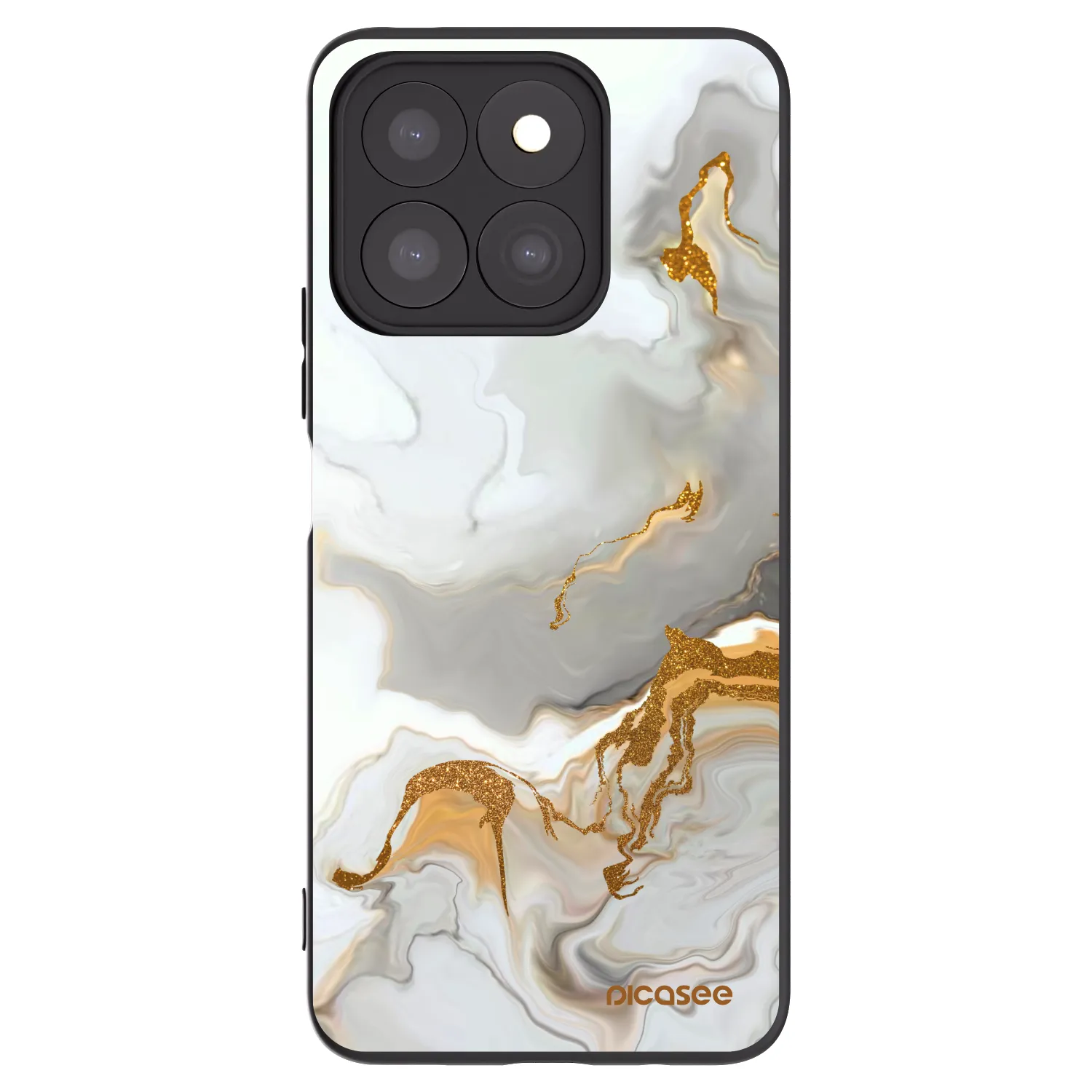 Picasee husă neagră din silicon pentru Honor X8b - Her