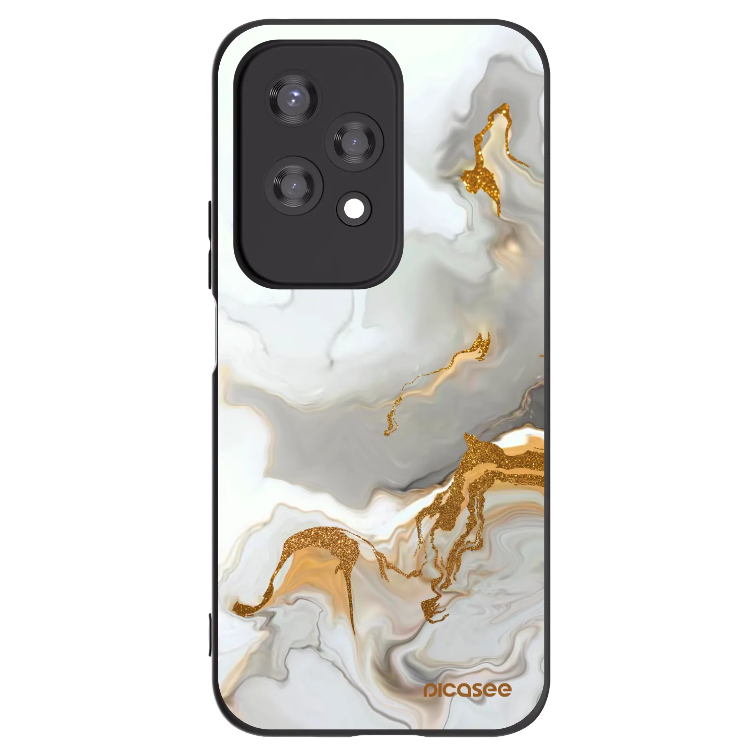 Picasee husă neagră din silicon pentru Honor 200 Lite - Her