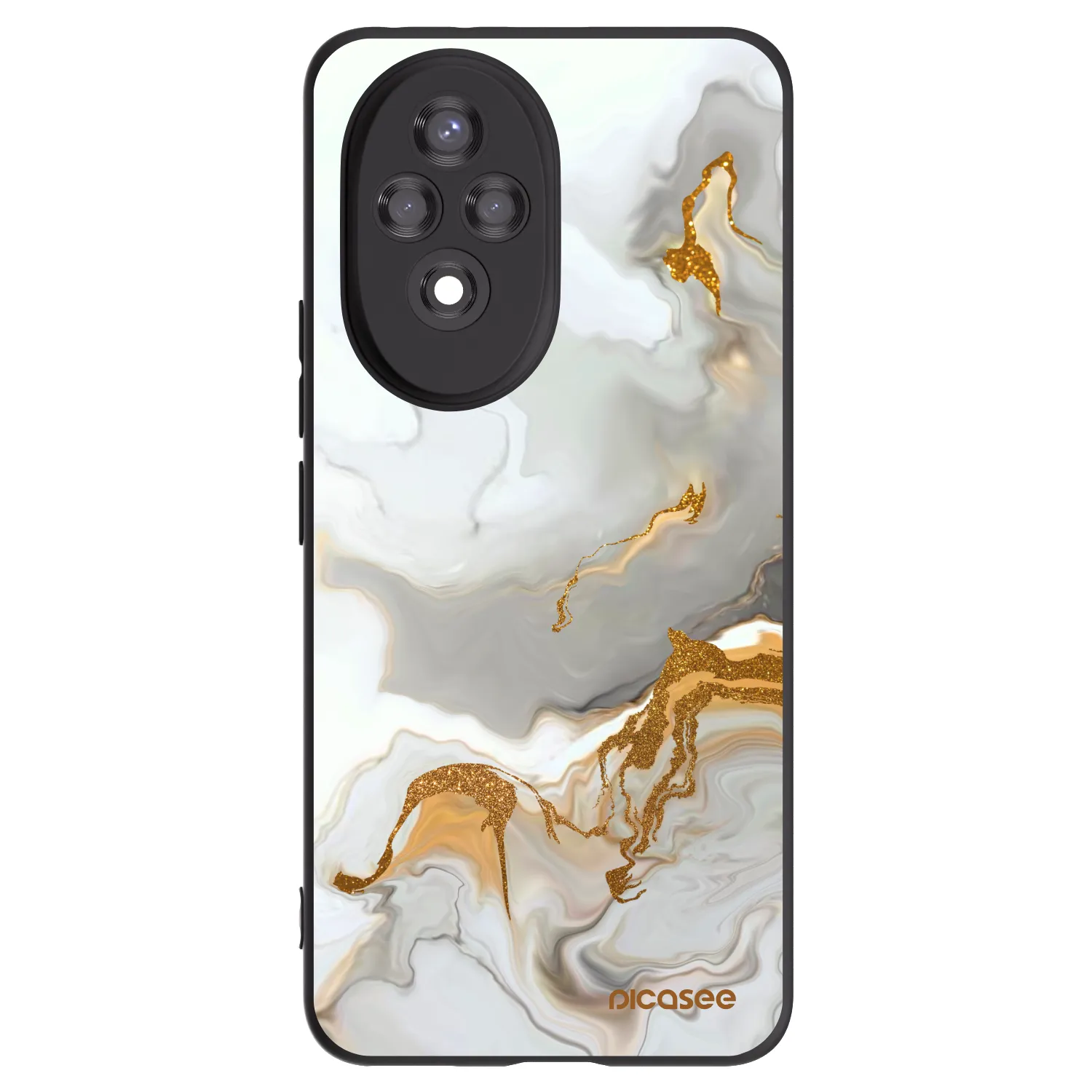 Picasee husă neagră din silicon pentru Honor 200 5G - Her