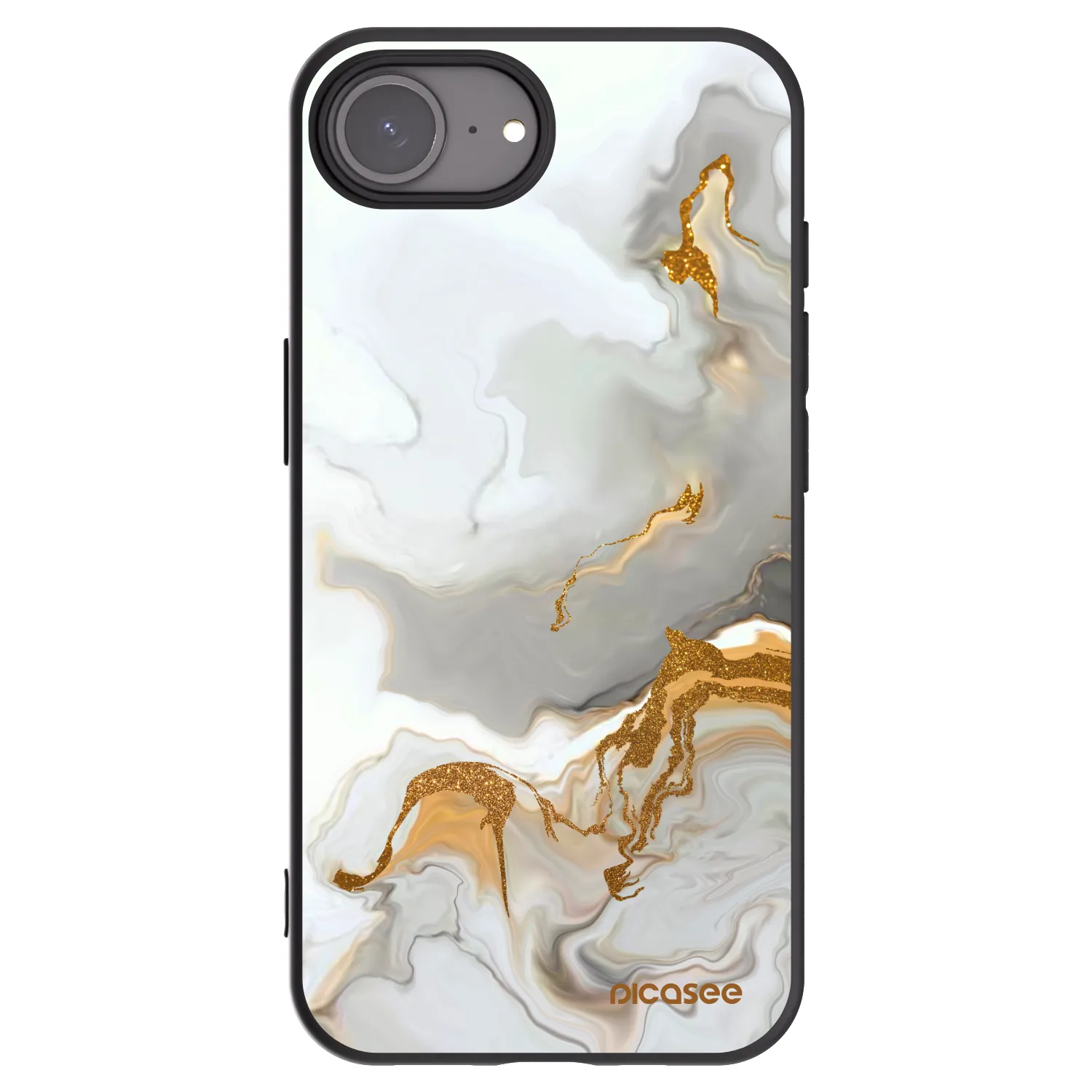 Picasee husă neagră din silicon pentru Apple iPhone 16e - Her