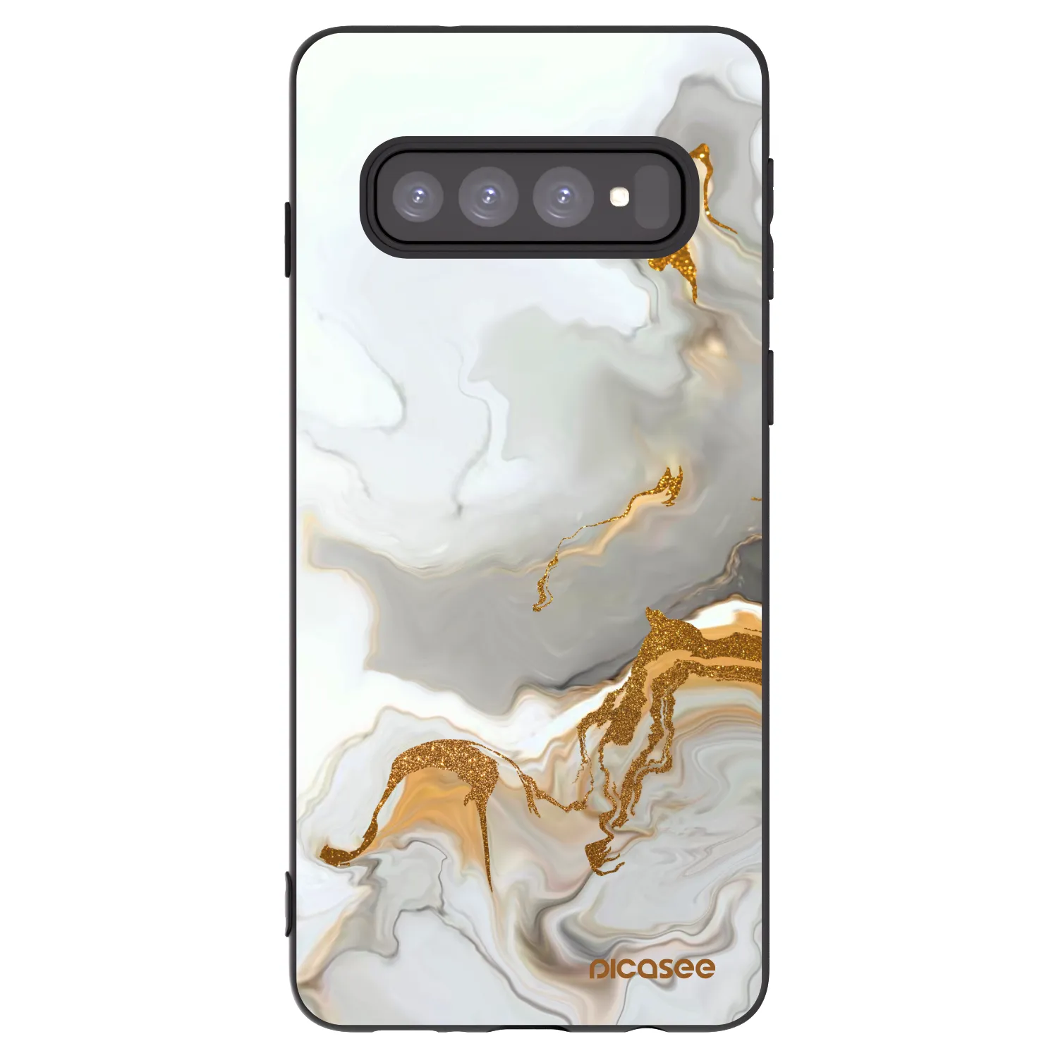 Picasee husă neagră din silicon pentru Samsung Galaxy S10 G973 - Her