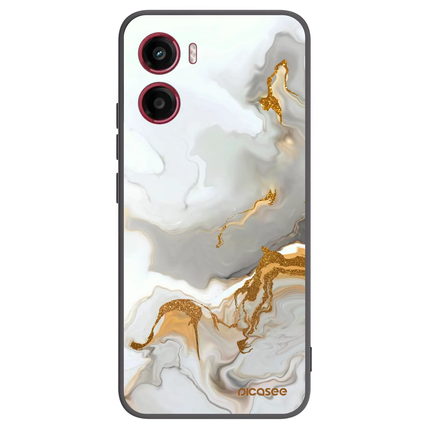 Picasee husă neagră din silicon pentru Motorola Moto G05 - Her