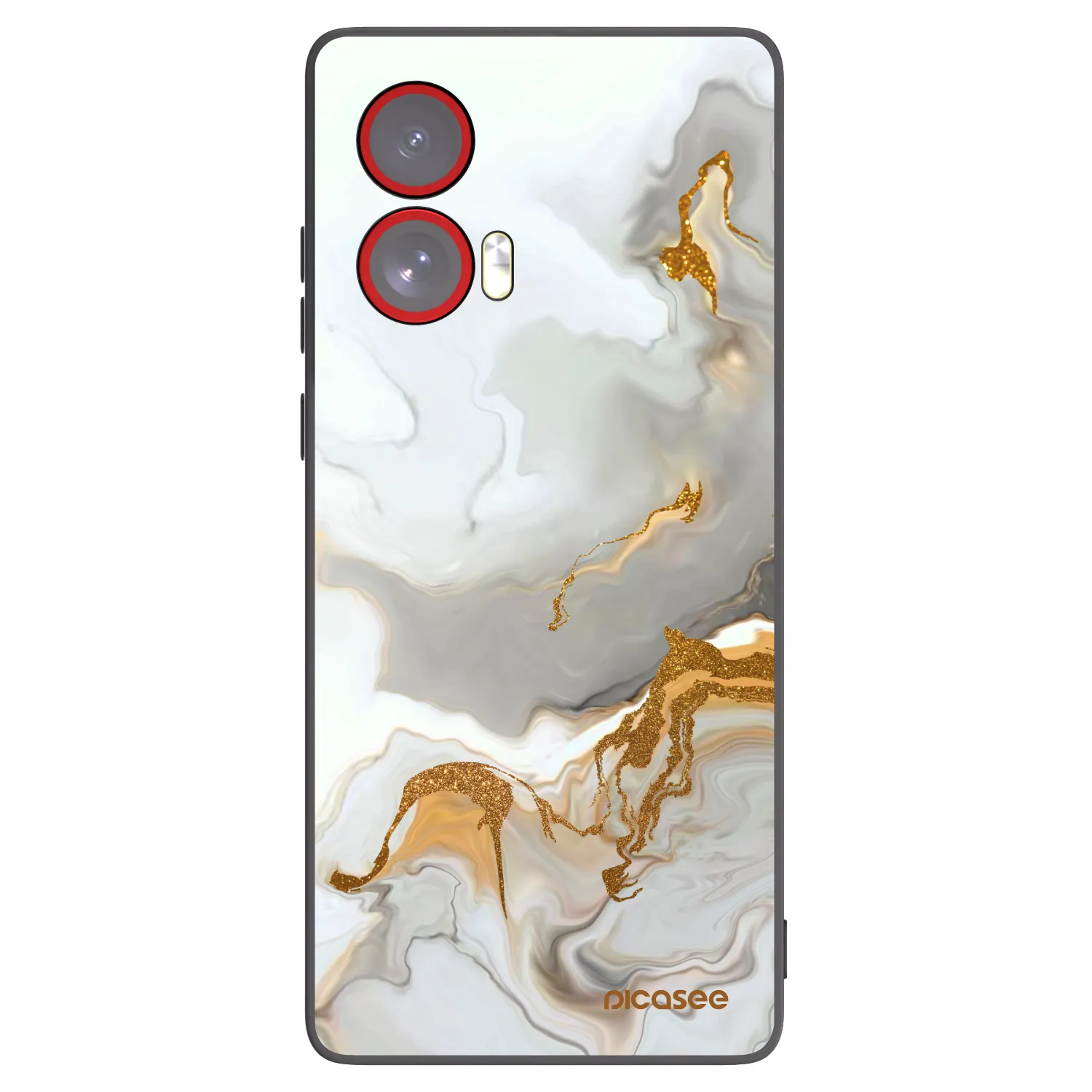 Picasee husă neagră din silicon pentru Motorola Edge 50 Fusion - Her