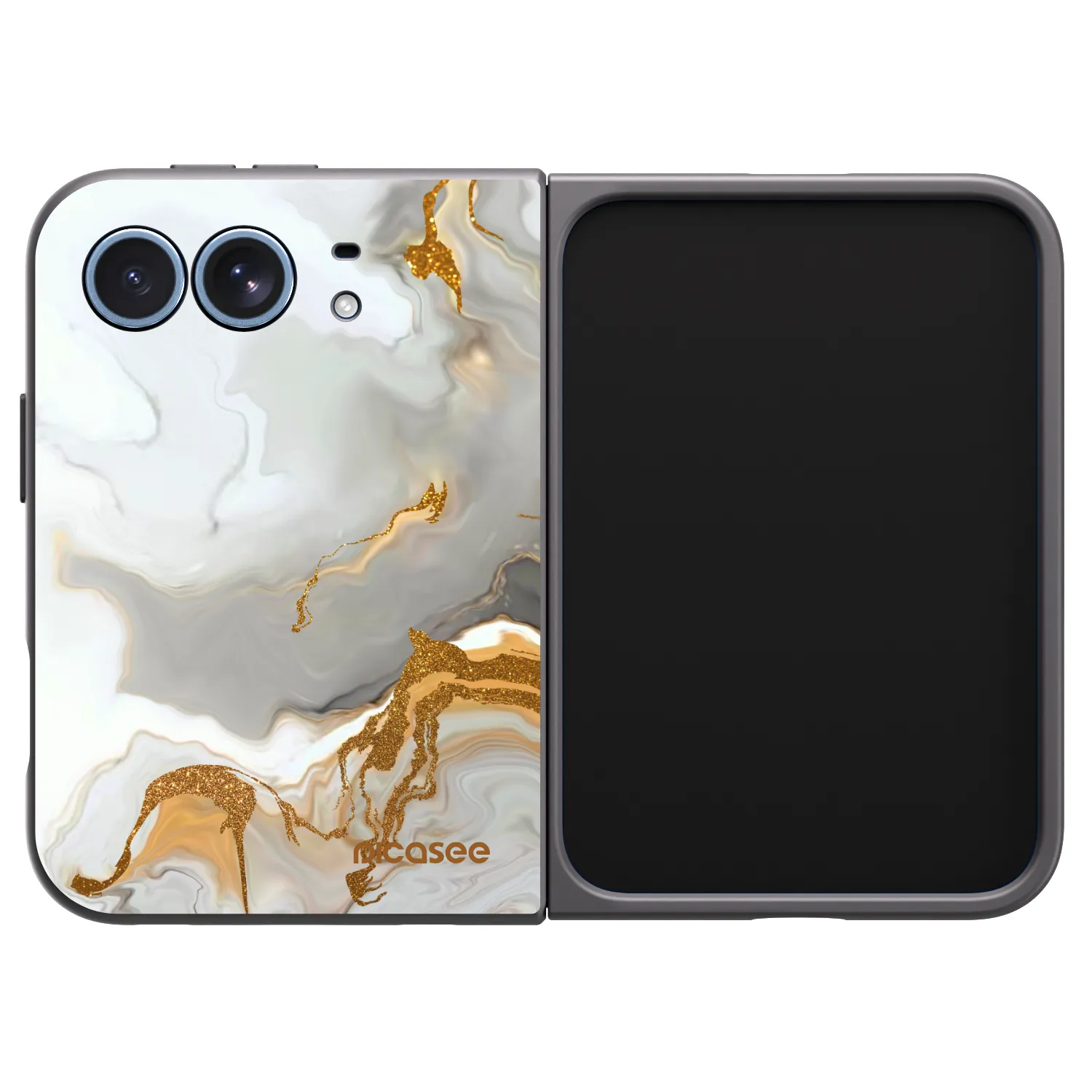 Picasee husă neagră din silicon pentru Apple iPhone Duo - Her