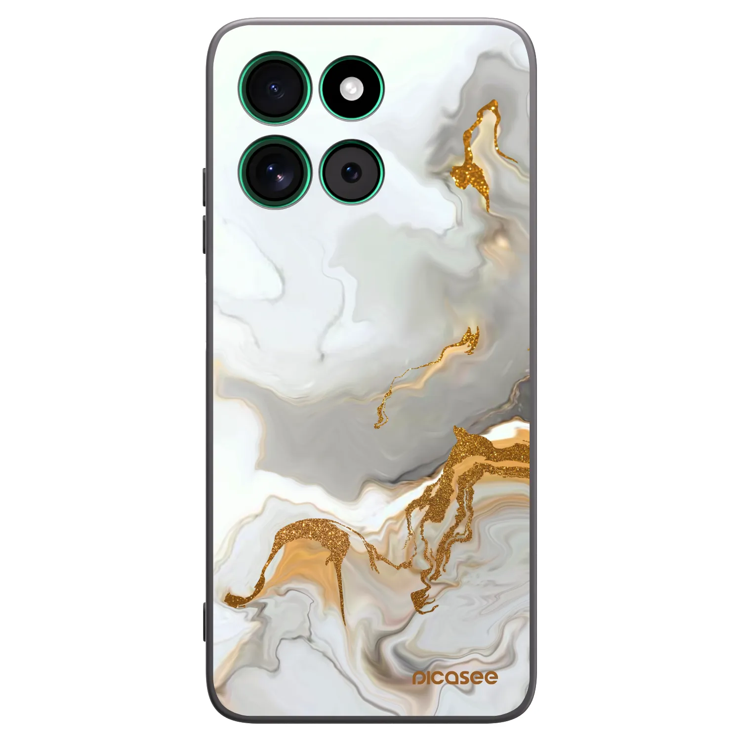 Picasee husă neagră din silicon pentru Motorola Moto G57 Power - Her