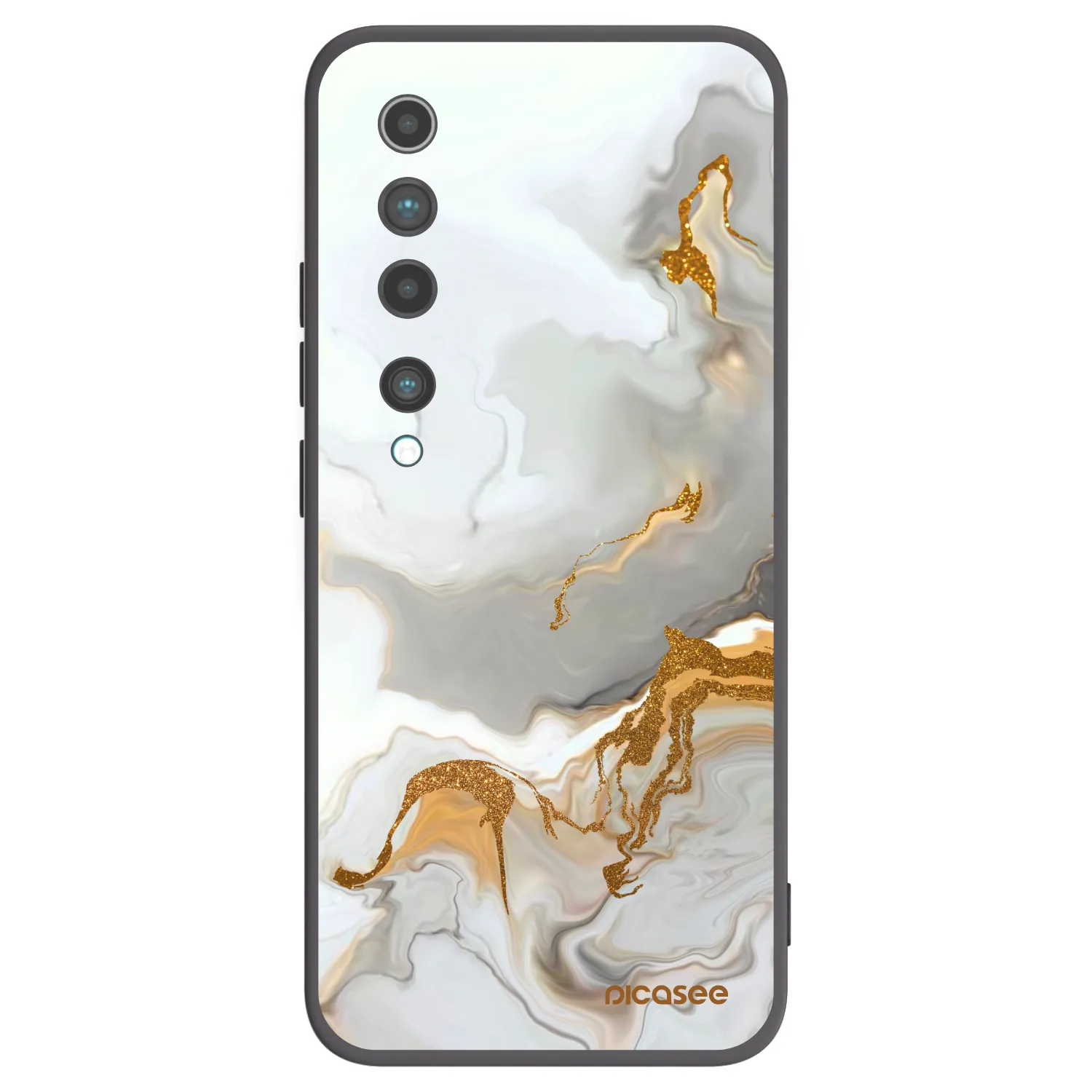 Picasee husă neagră din silicon pentru Xiaomi Mi 10 - Her