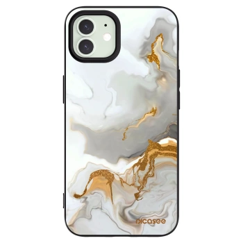 Picasee husă neagră din silicon pentru Apple iPhone 12 - Her