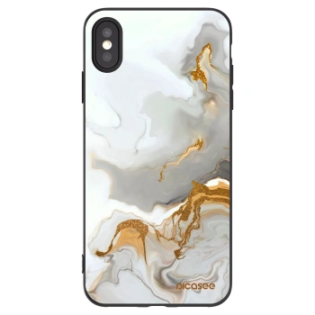 Picasee husă neagră din silicon pentru Apple iPhone XS Max - Her