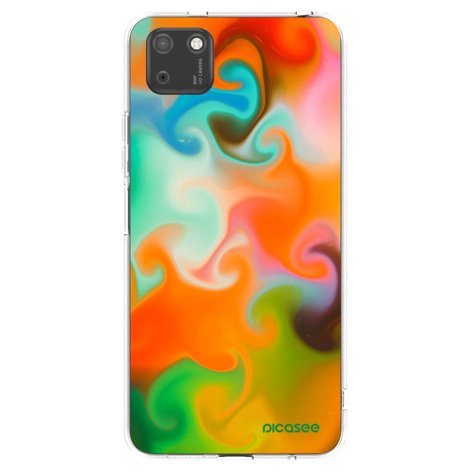 Picasee husă transparentă din silicon pentru Huawei Y5P - Juice