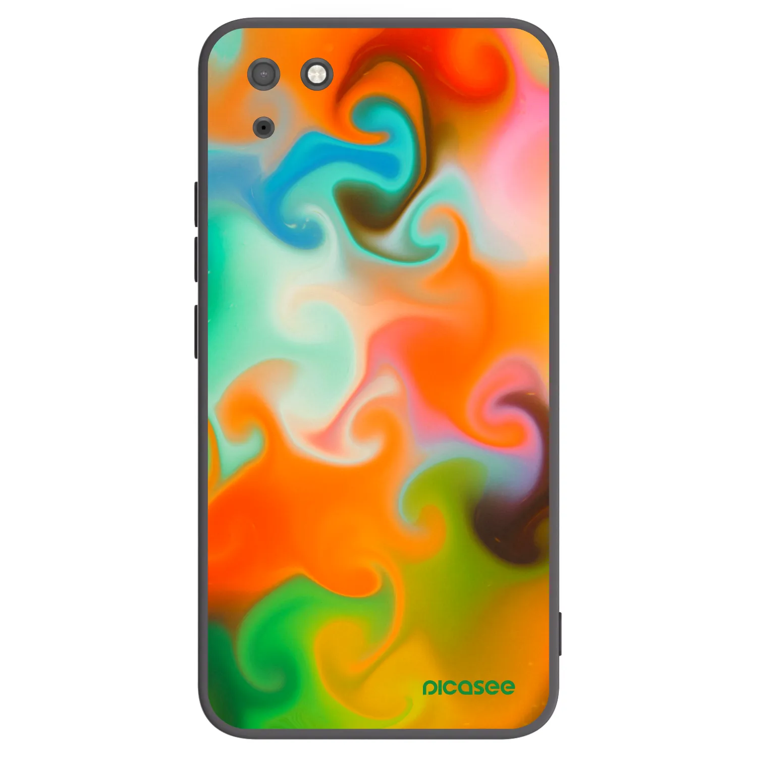 Picasee husă neagră din silicon pentru Huawei Y5P - Juice