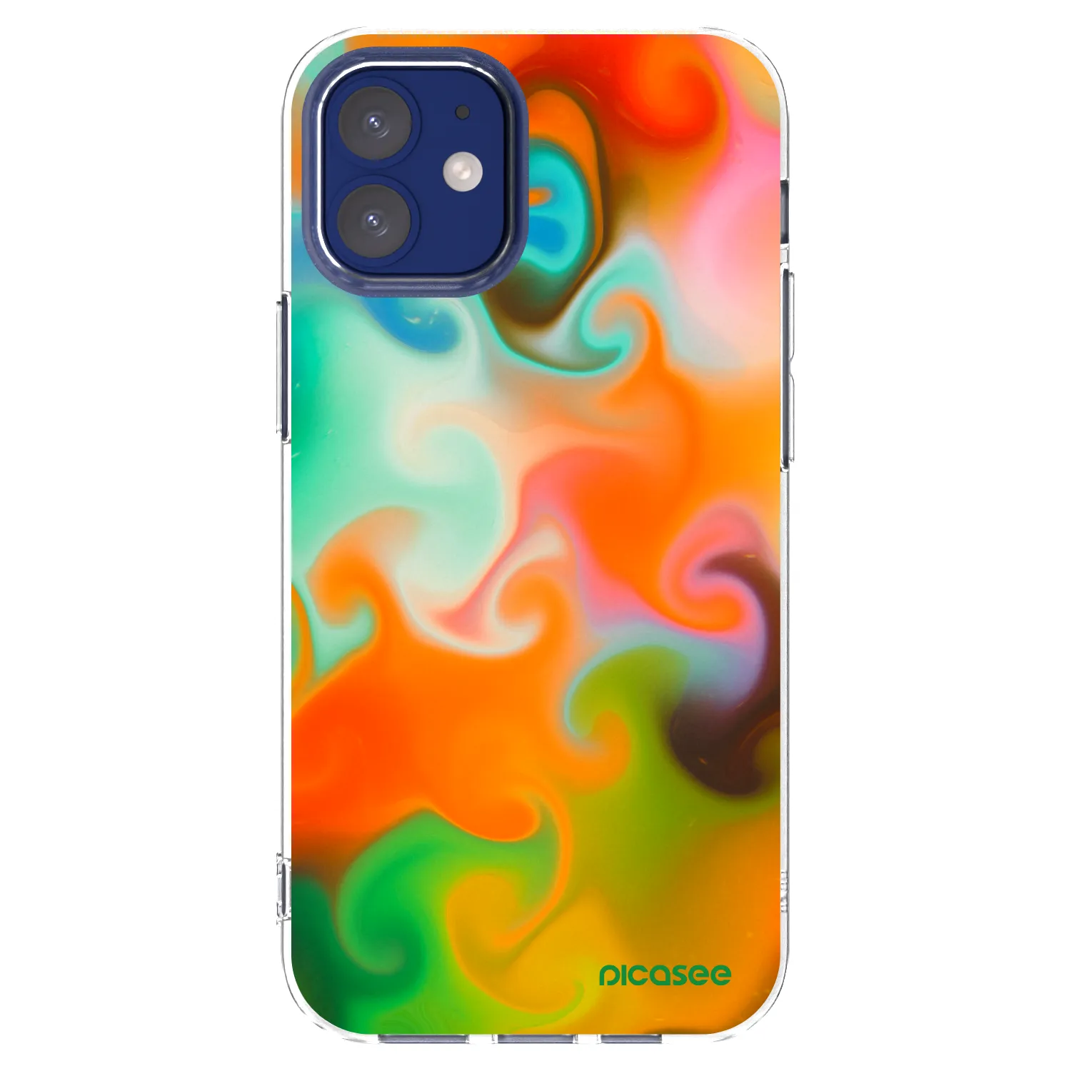 Picasee husă transparentă din silicon pentru Apple iPhone 12 mini - Juice