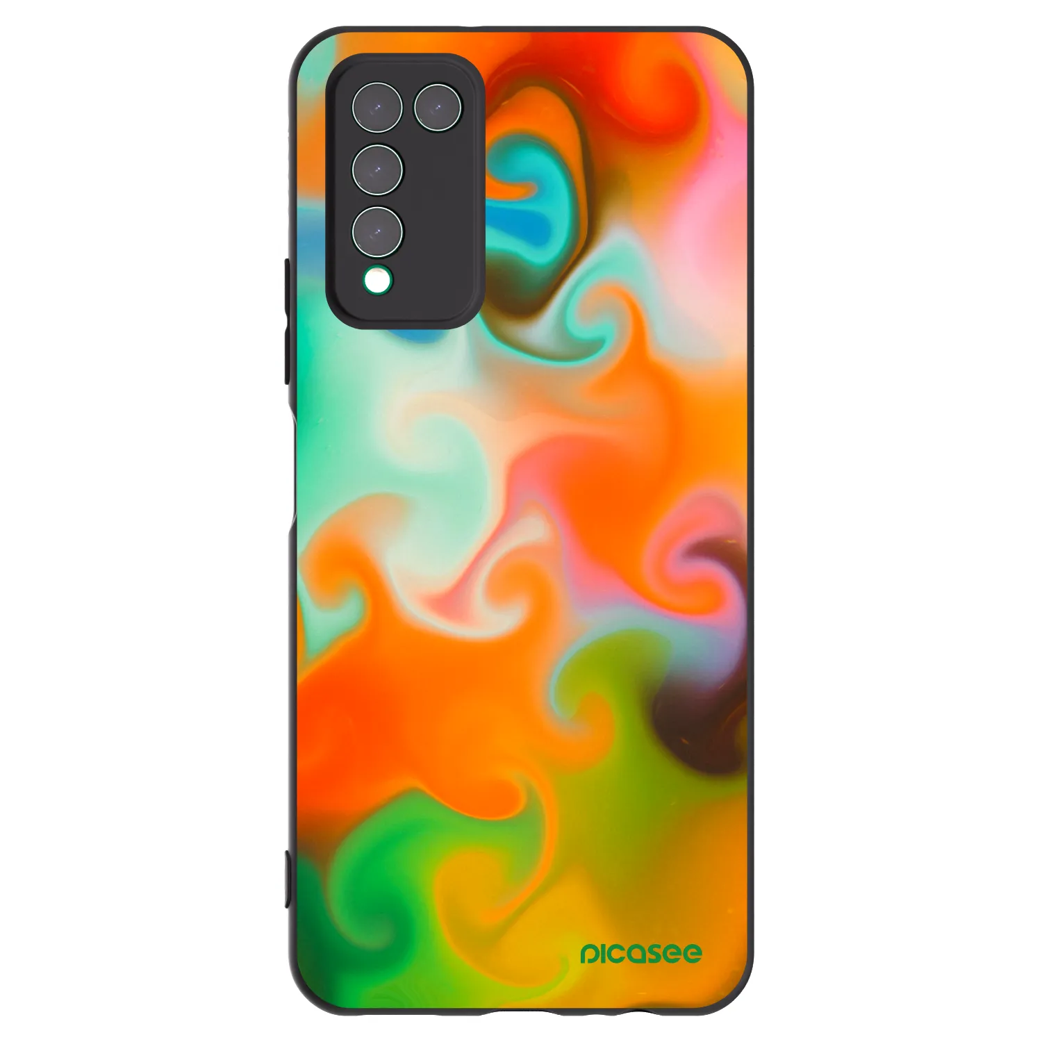 Picasee husă neagră din silicon pentru Honor 10X Lite - Juice