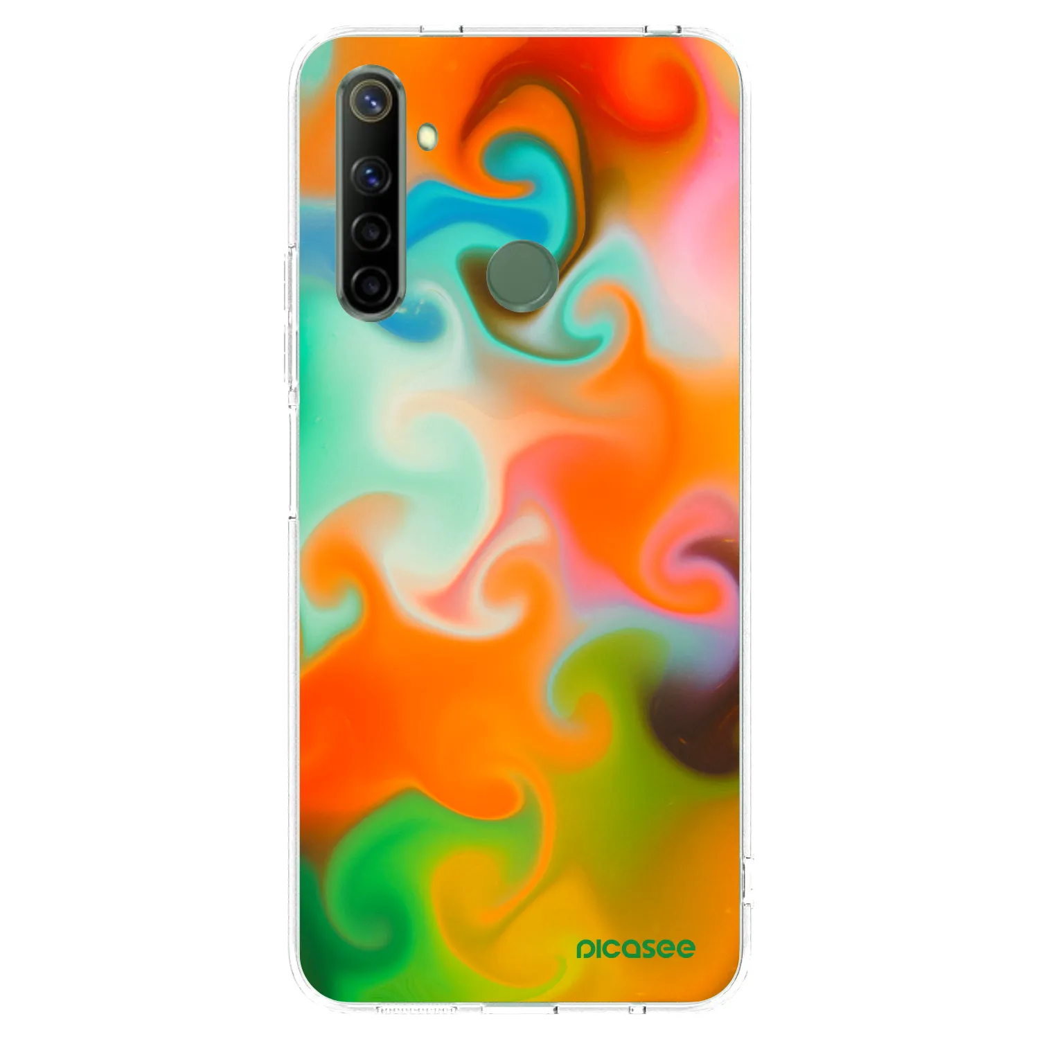 Picasee husă transparentă din silicon pentru Realme 6i - Juice