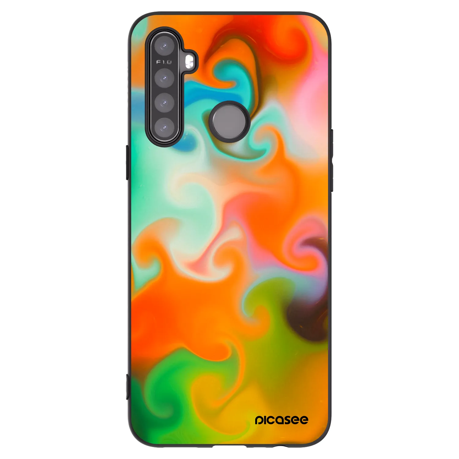 Picasee husă neagră din silicon pentru Realme 6i - Juice